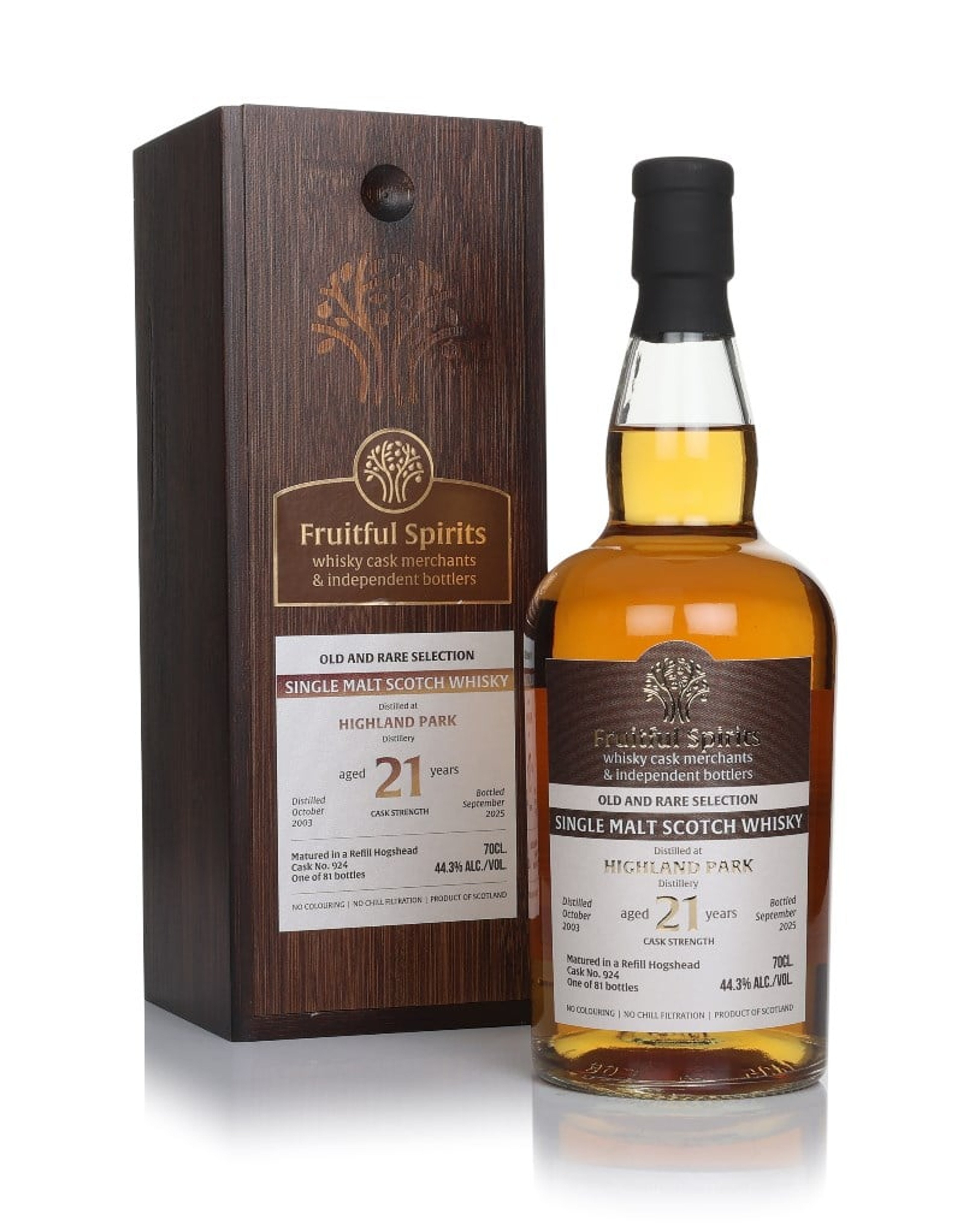 Highland Park 21 Year Old 2003 (cask 924) - Fruitful Spirits 70cl