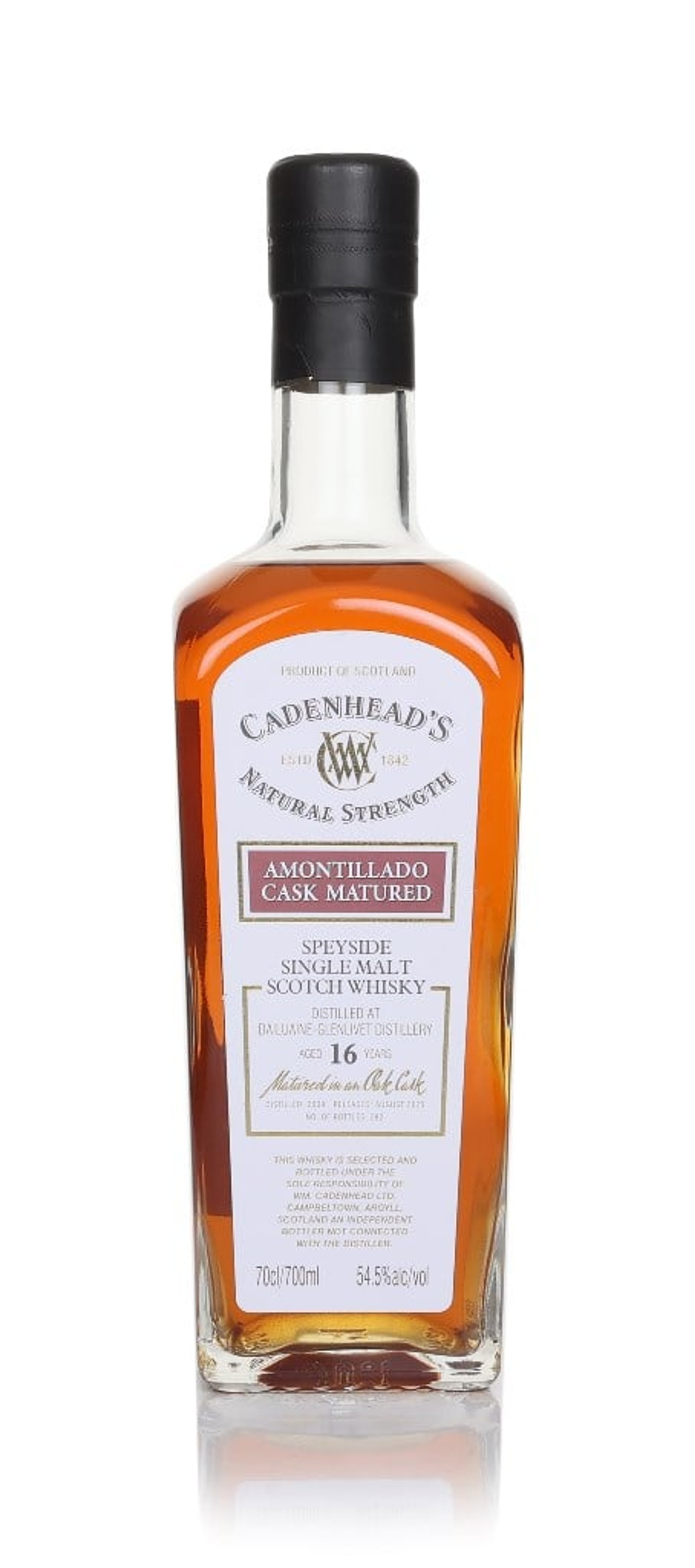 Dailuaine 16 Year Old 2009 - Cadenhead's Natural Strength 70cl