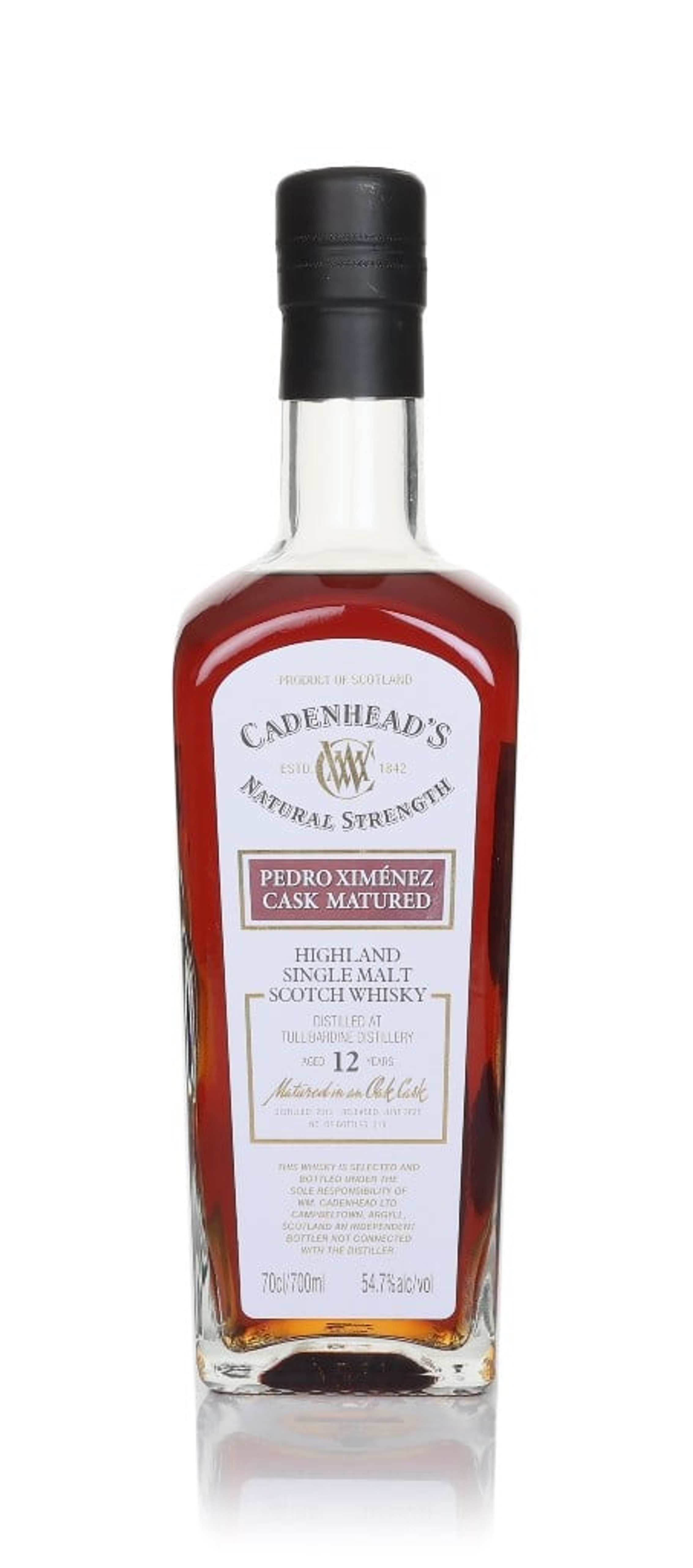Tullibardine 12 Year Old 2012 - Cadenhead's Natural Strength 70cl