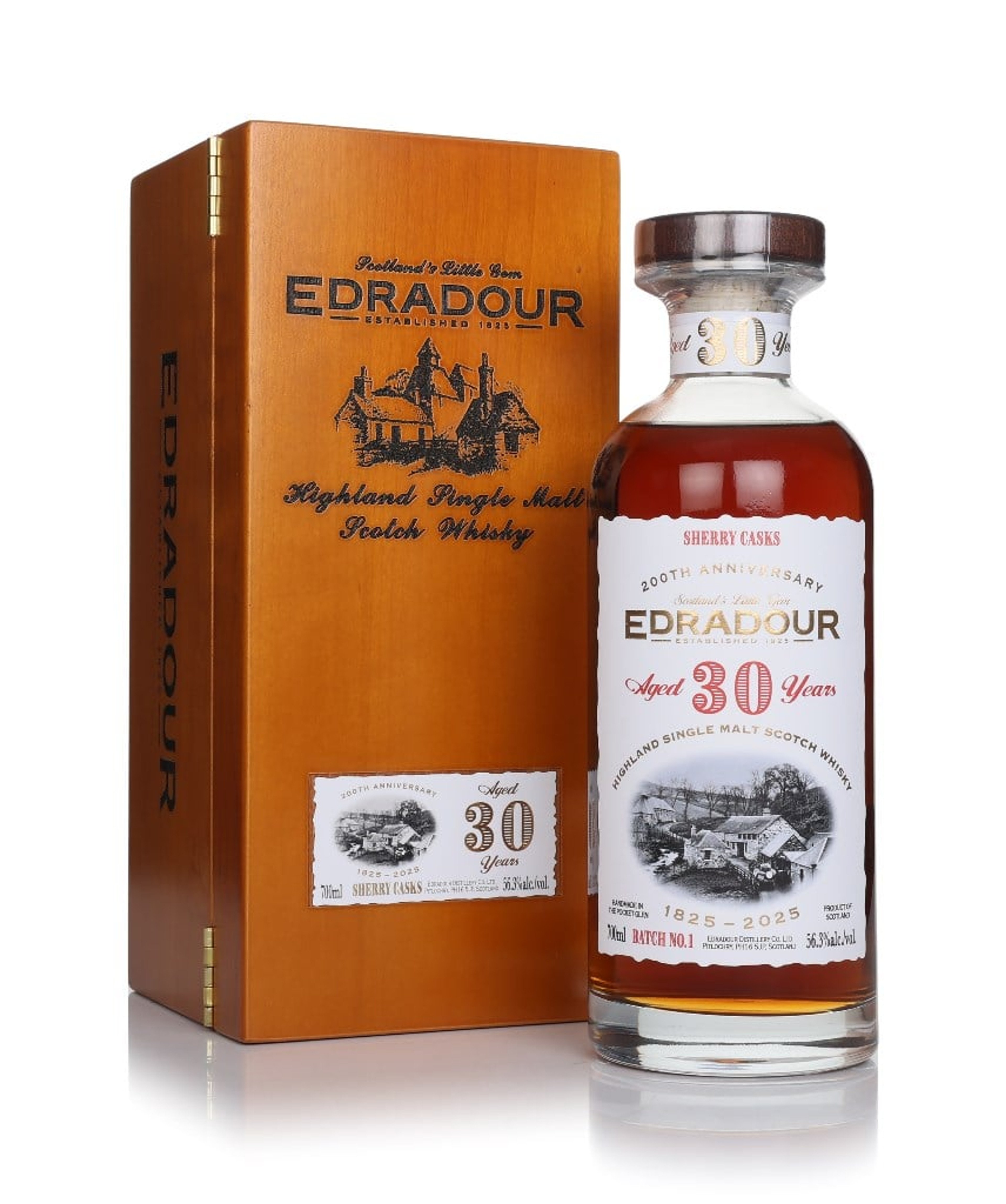 Edradour 30 Year Old 1995 - Sherry Casks Batch No. 1 casks 2101 2109 70cl