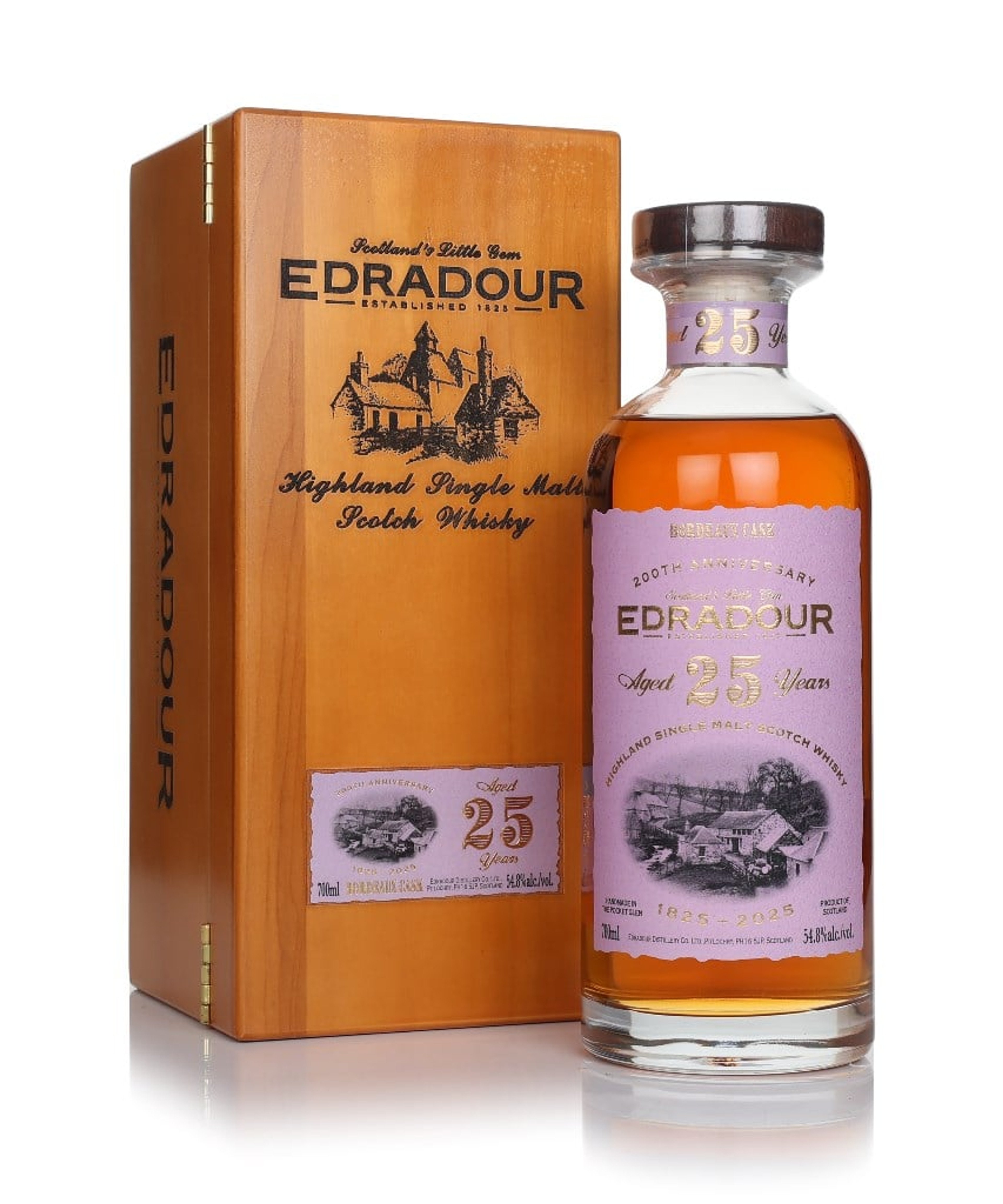Edradour 25 Year Old 1999 (cask 811) - Bordeaux Cask 70cl