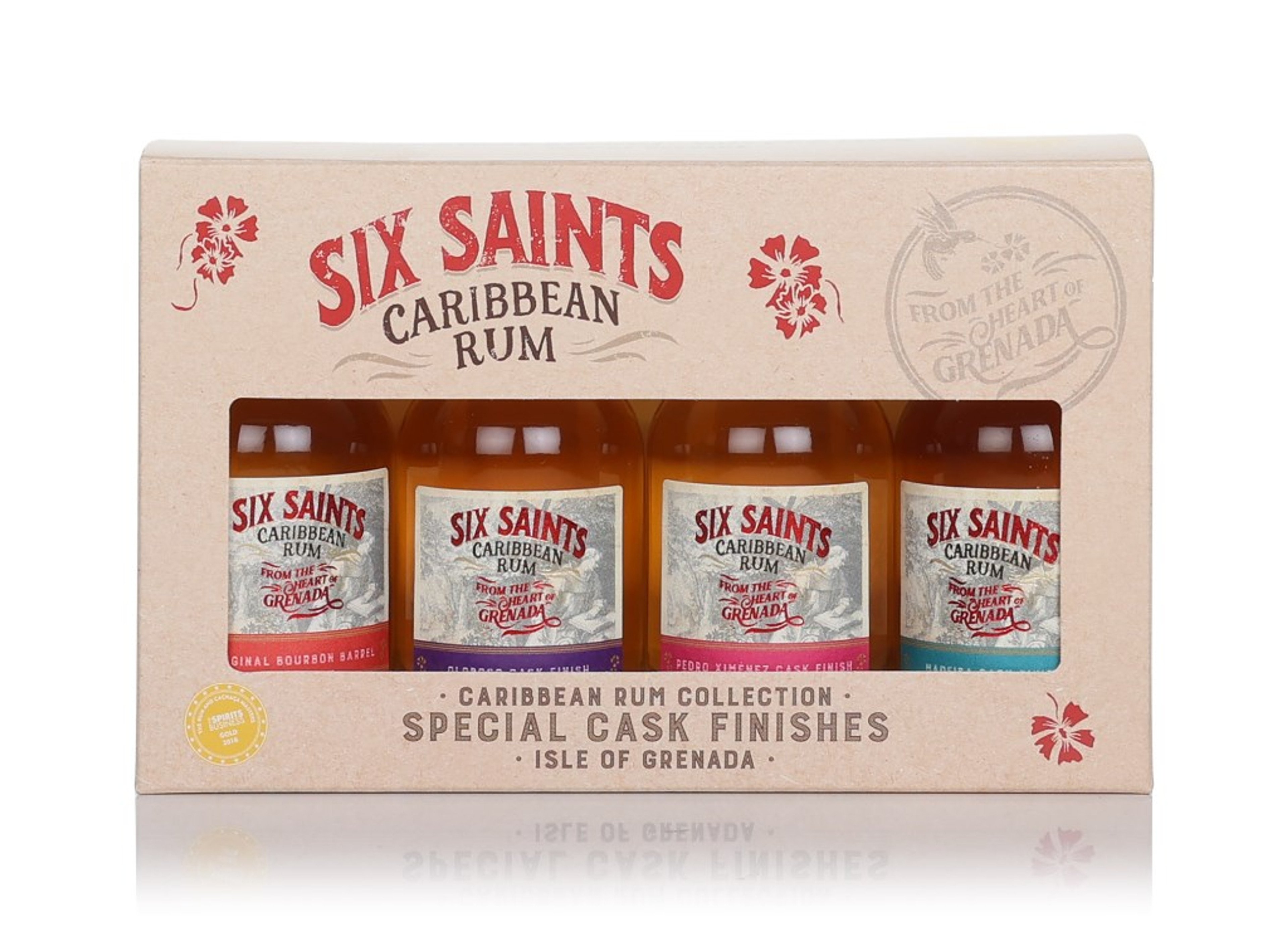Six Saints Caribbean Rum Collection - Special Cask Finishes (4 x 5cl) 20cl