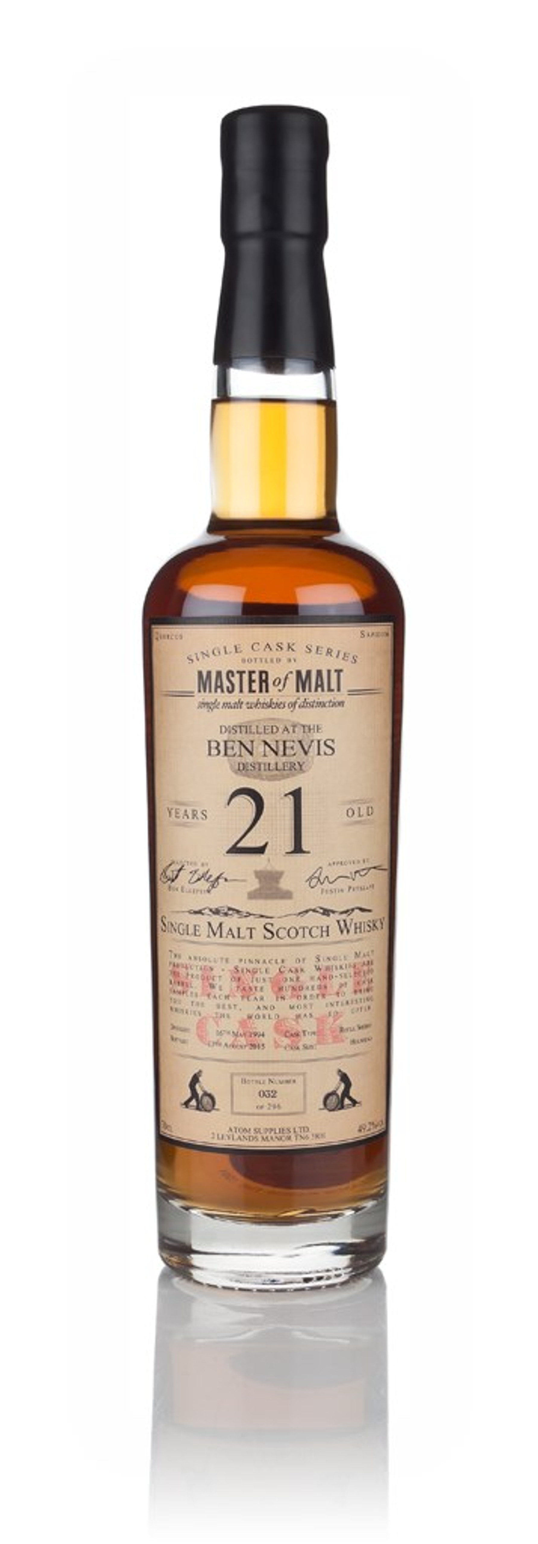 Ben Nevis 21 Year Old 1994 - Single Cask (Master of Malt) 70cl