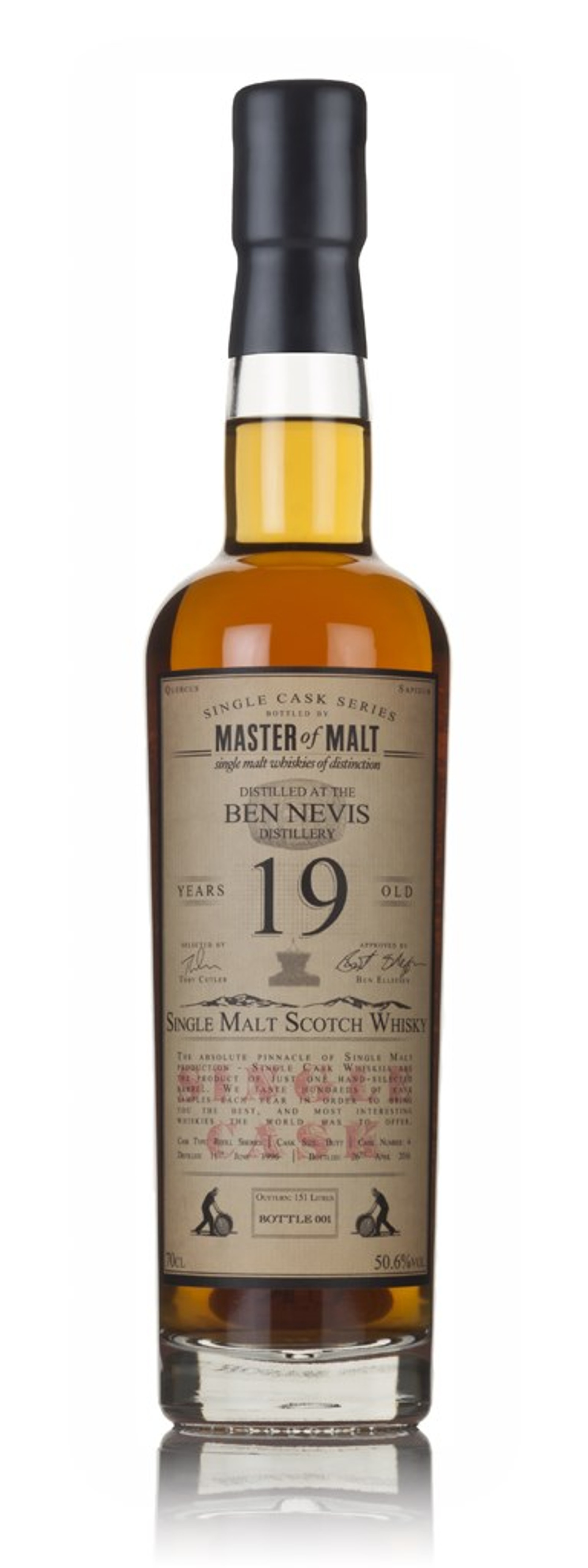 Ben Nevis 19 Year Old 1996 - Single Cask (Master of Malt) 70cl