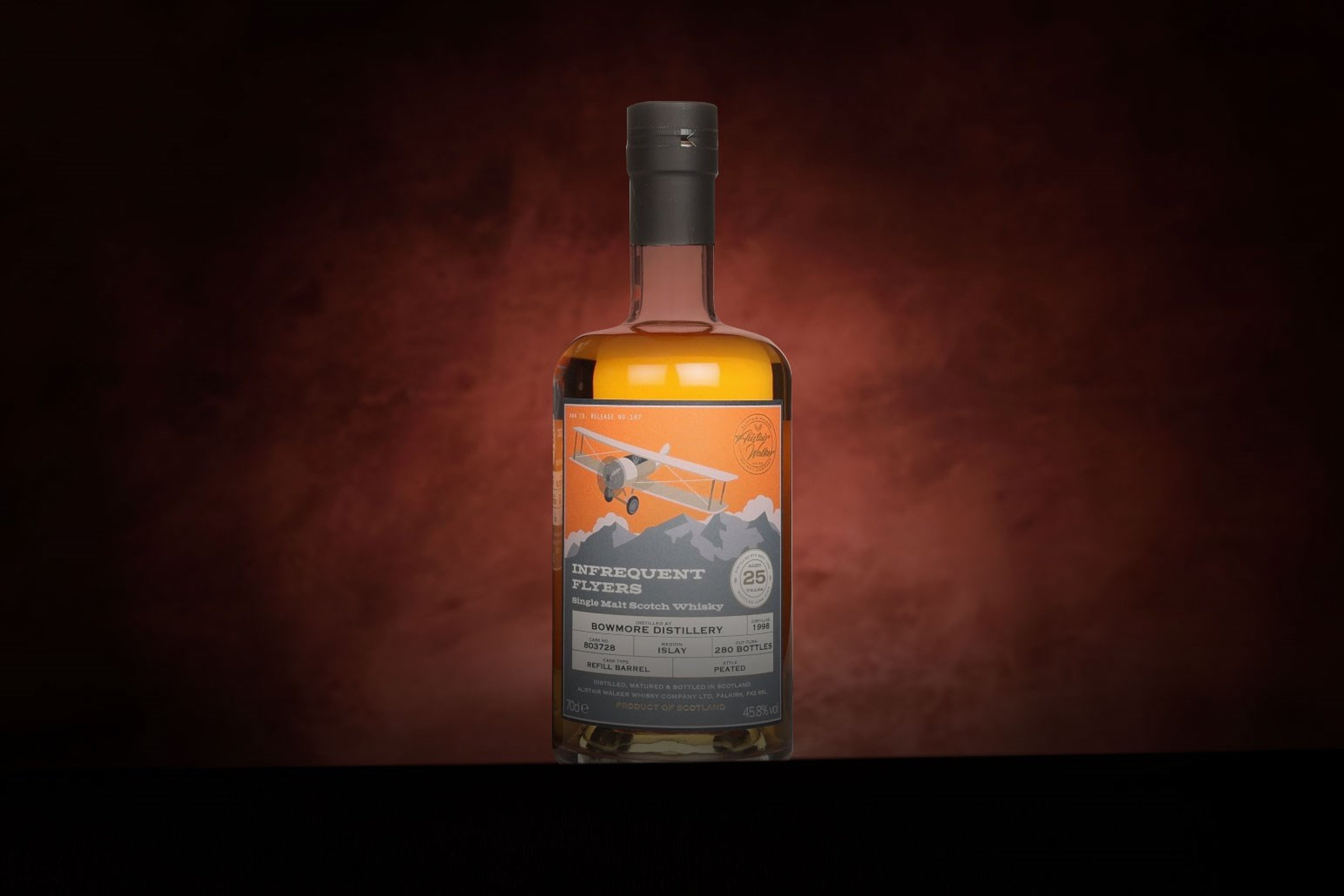 *COMPETITION* Bowmore 25 Year Old 1998 (cask 803728) - Infrequent Flyers (Alistair Walker) Whisky Ticket 70cl