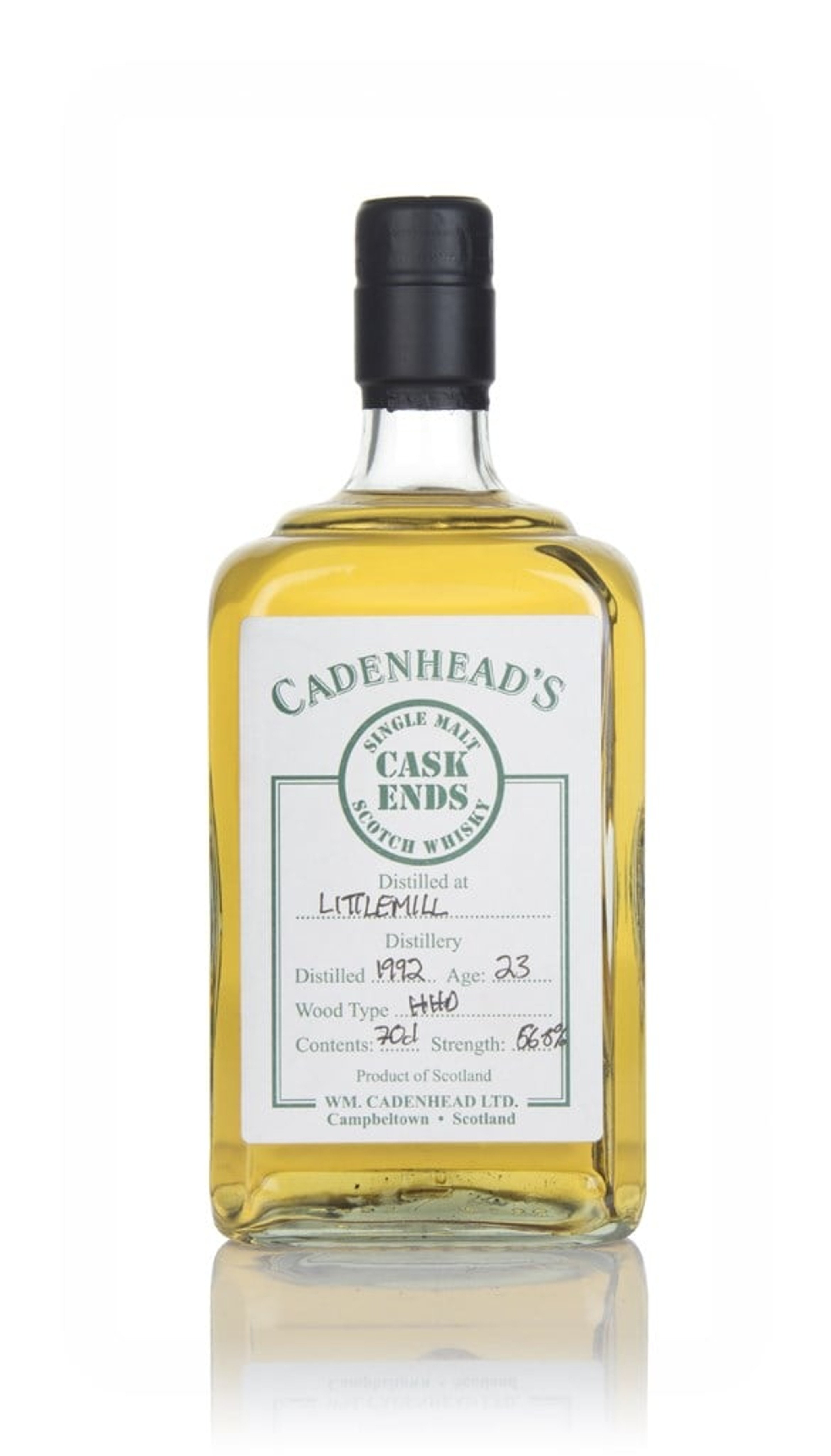 Littlemill 23 Year Old 1992 - Cask Ends (WM Cadenhead) 70cl