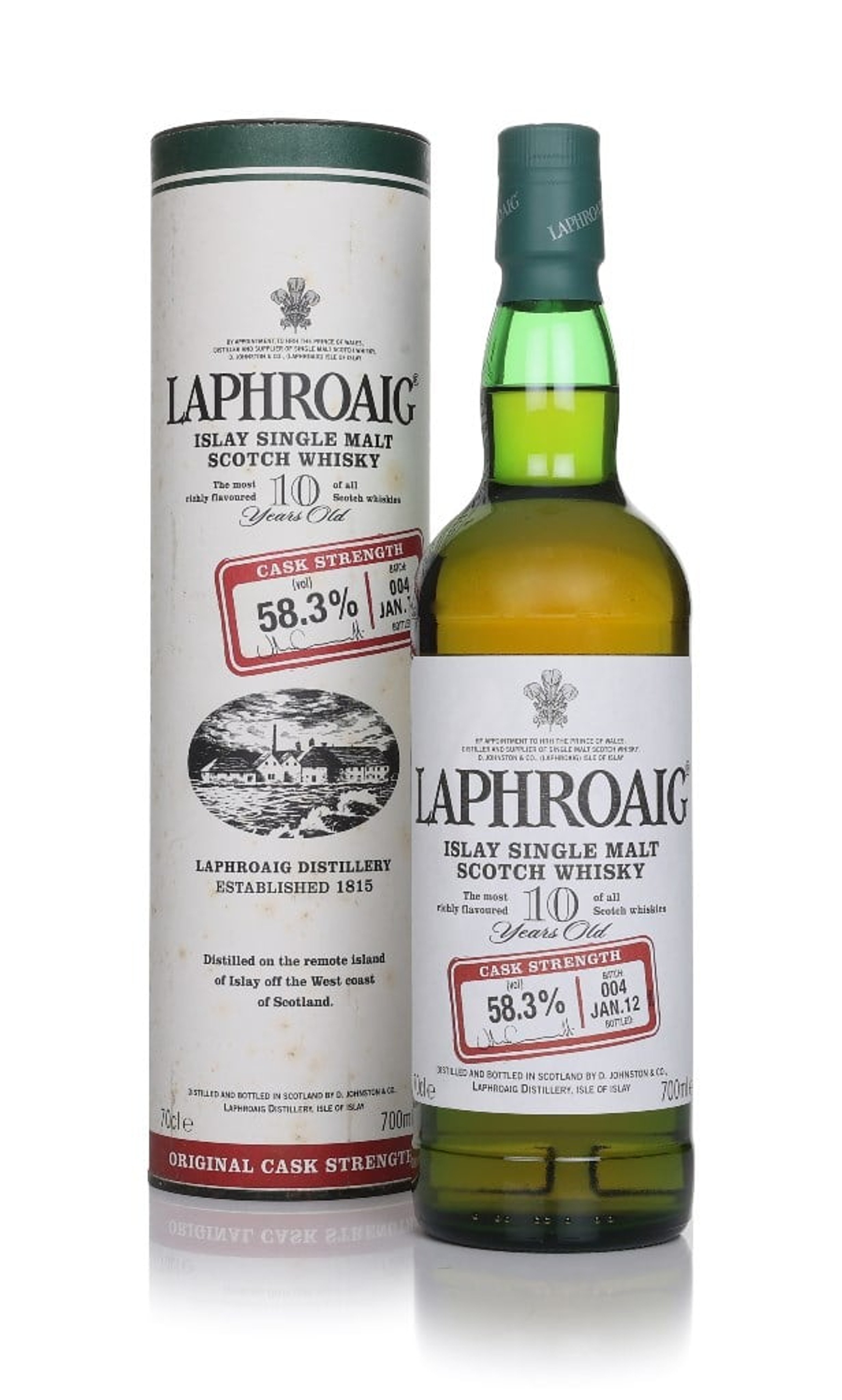 Laphroaig 10 Year Old Cask Strength - Batch 004 70cl