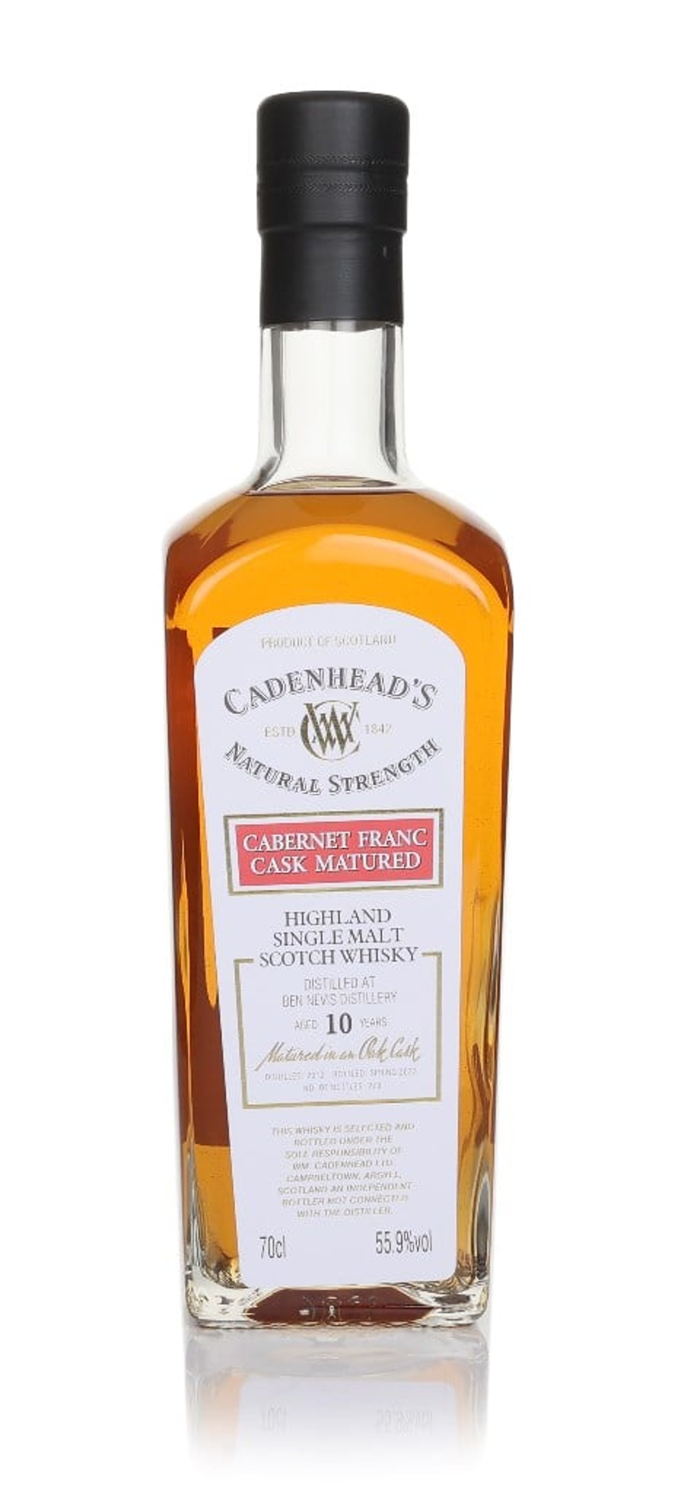 Ben Nevis 10 Year Old 2012 - Cadenhead's Natural Strength 70cl