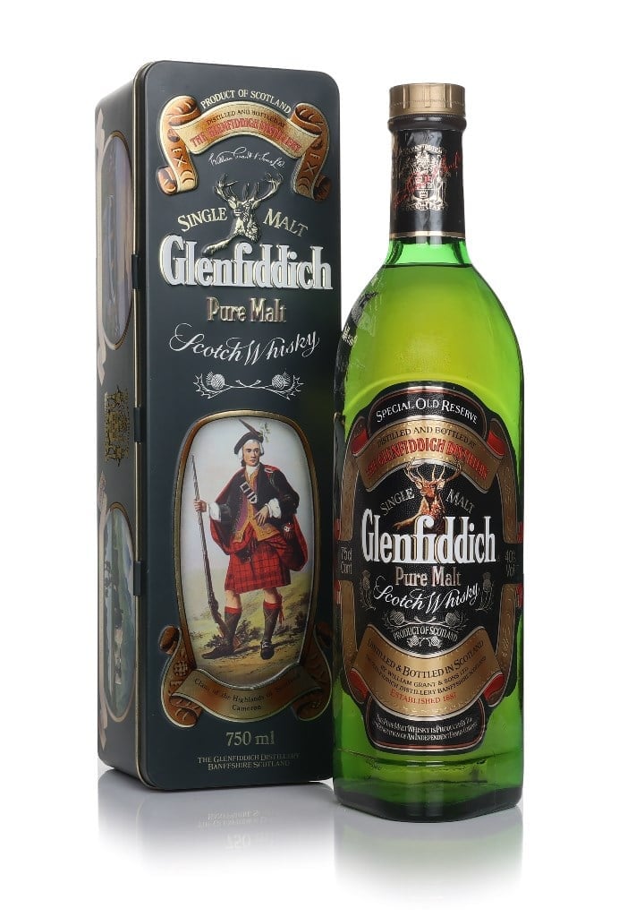 Glenfiddich Pure Malt - Clans of the Highlands (Clan Cameron) - 1980s 75cl