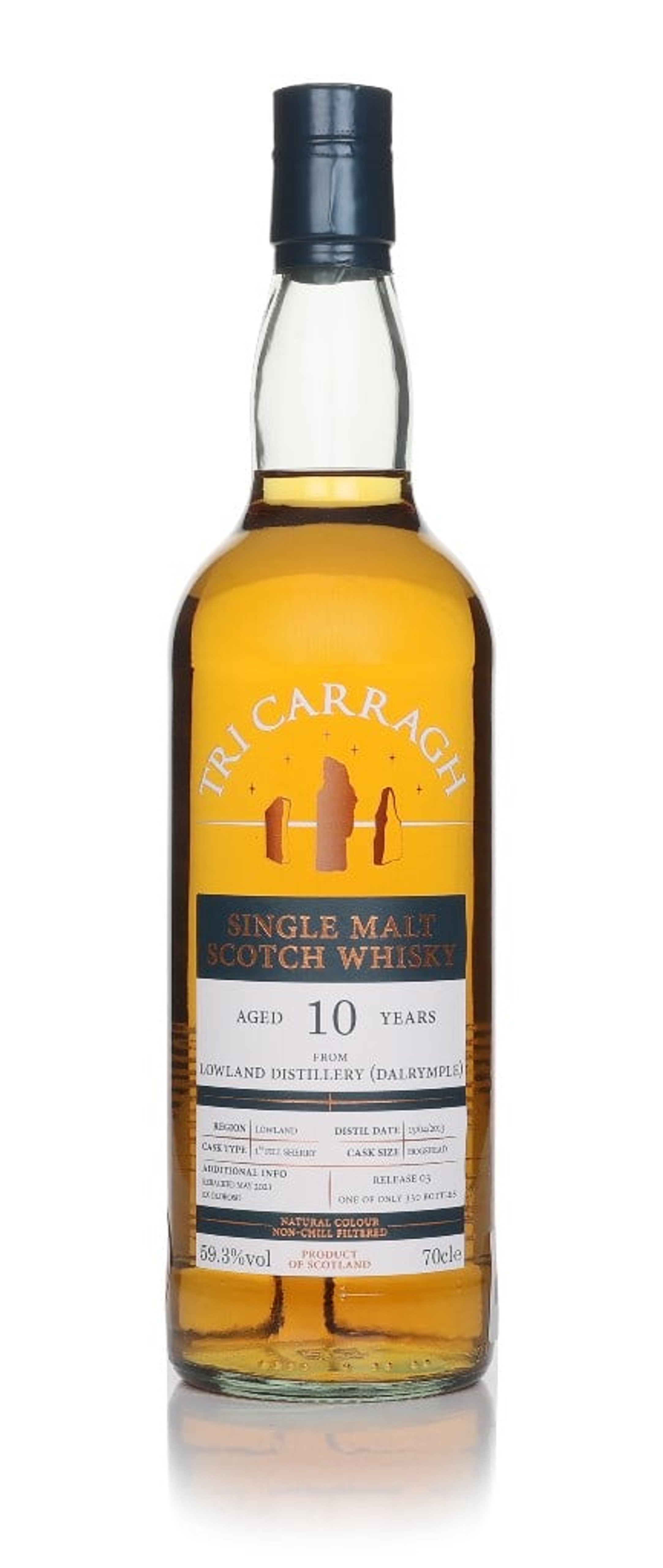 Lowland (Dalrymple) 10 Year Old 2013 Tri Carragh 70cl