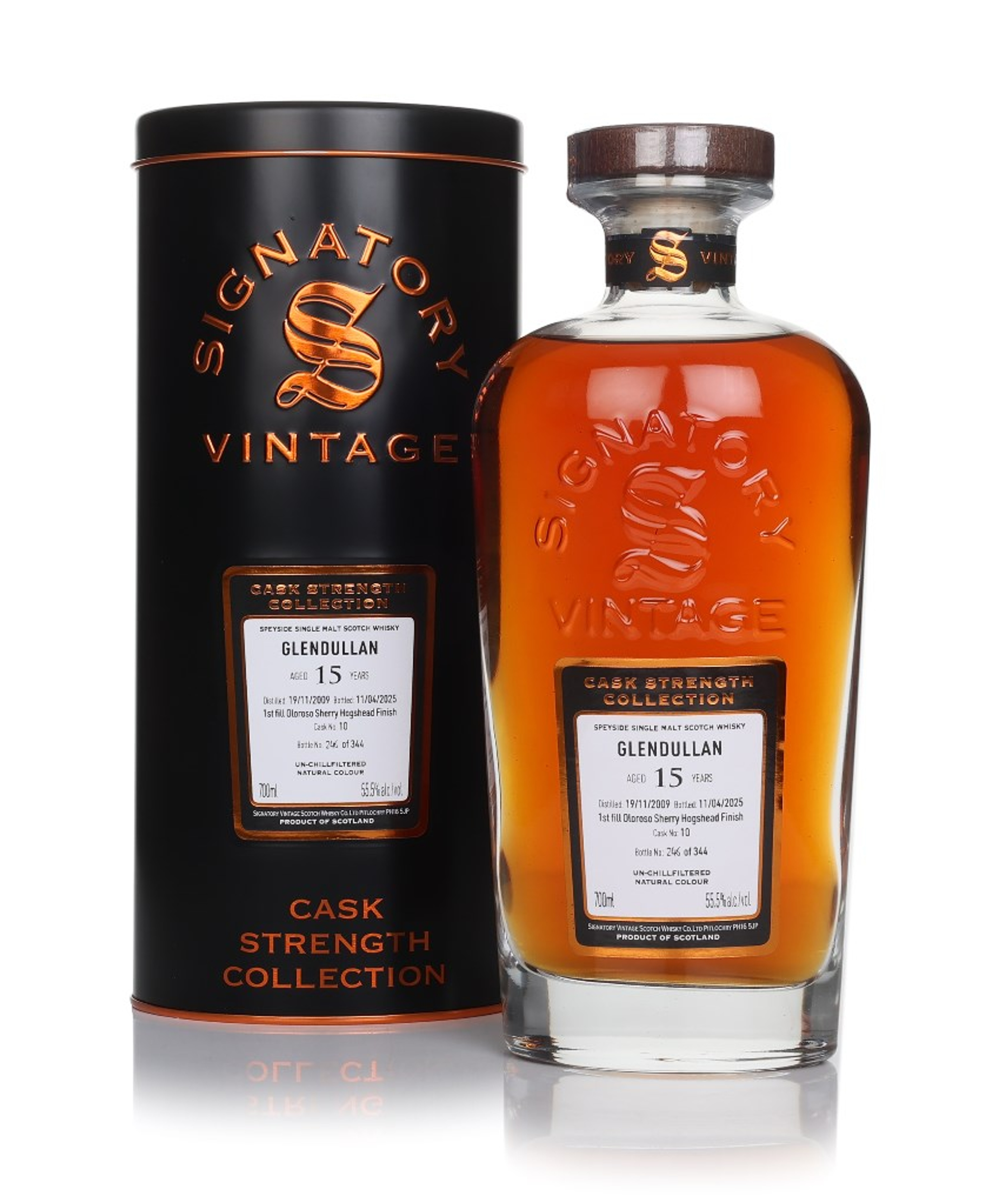 Glendullan 15 Year Old 2009 (cask 10) - Cask Strength Collection (Signatory) 70cl