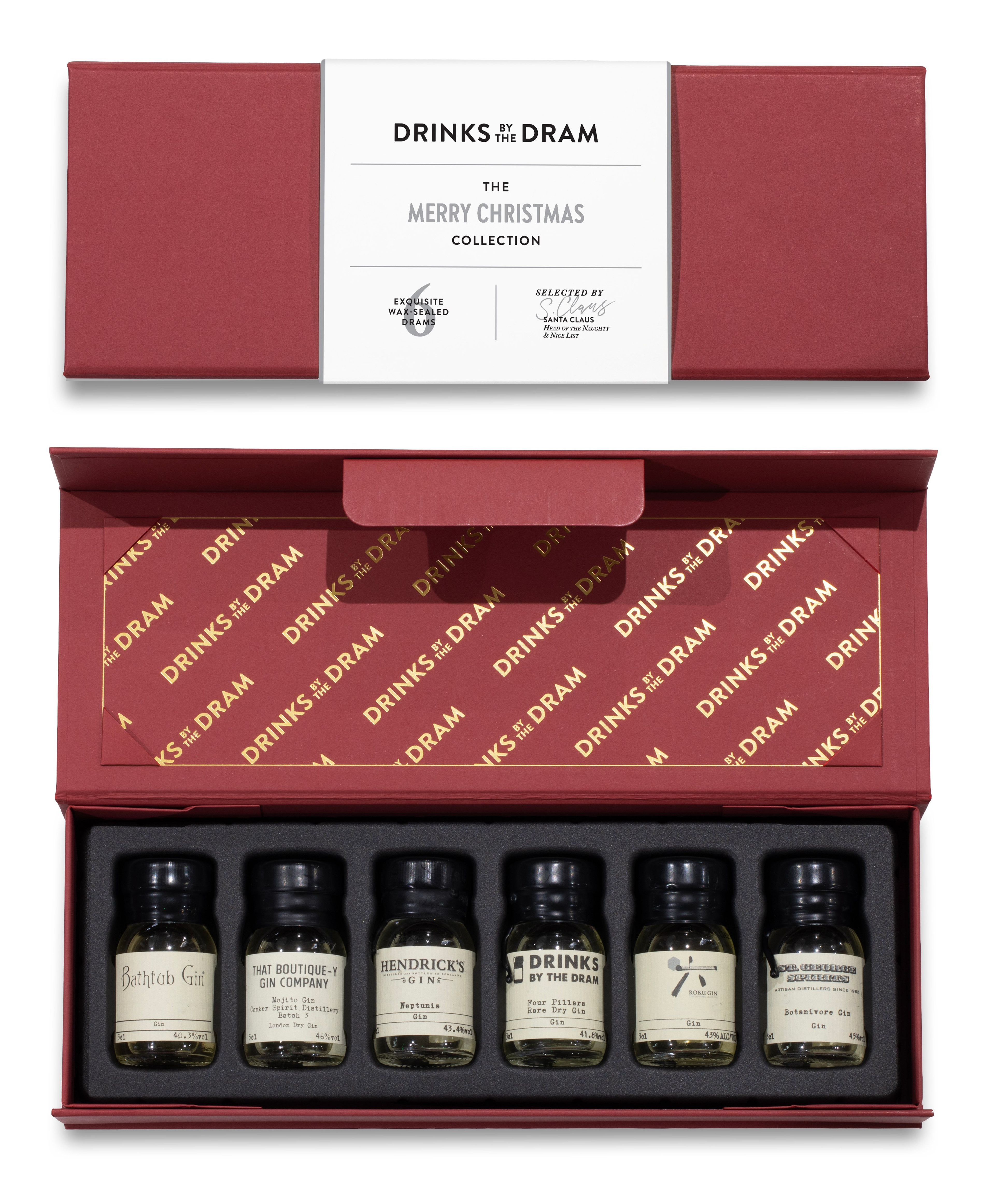 Merry Christmas Gin Tasting Set (Red) 18cl