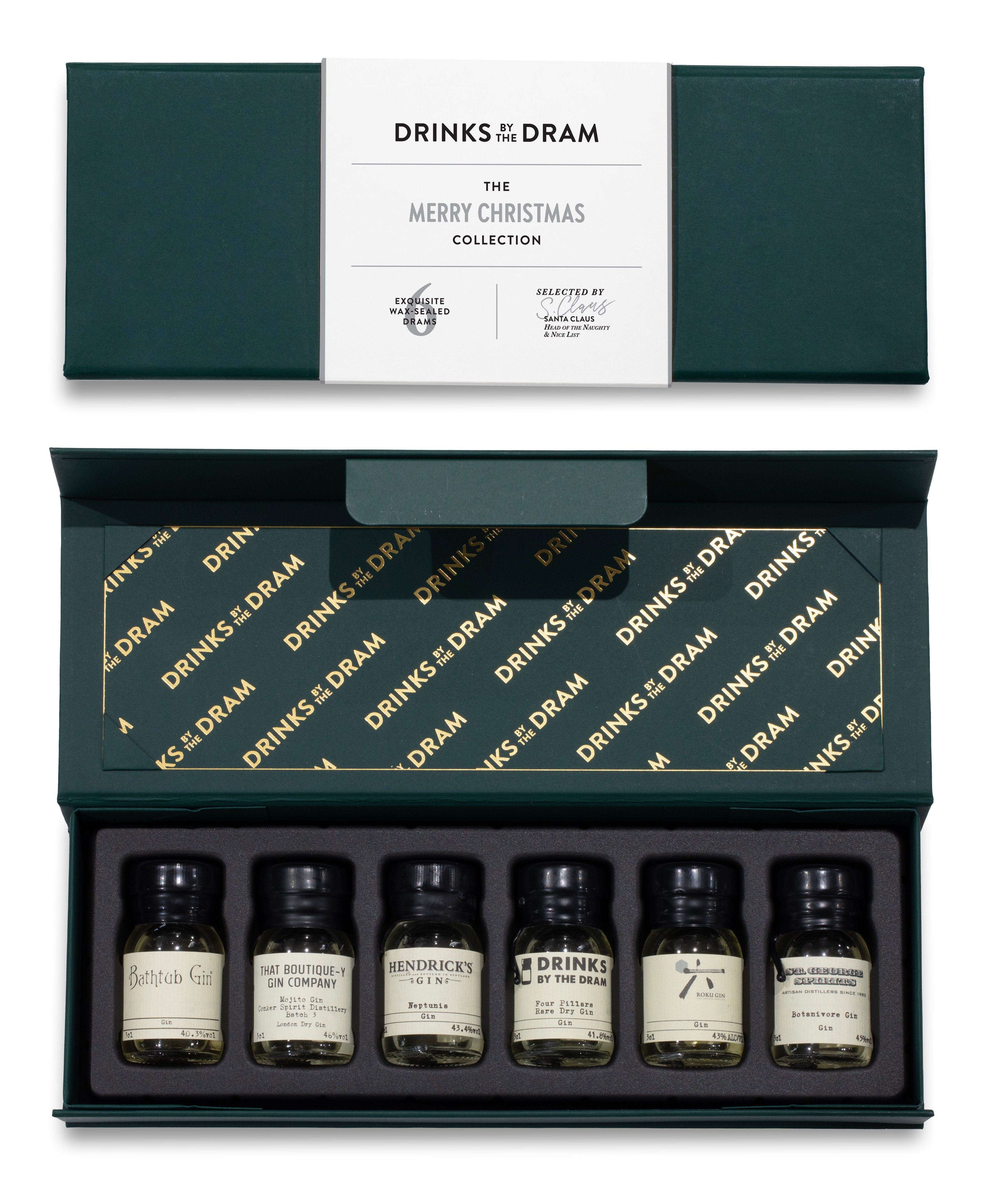 Merry Christmas Gin Tasting Set (Green) 18cl