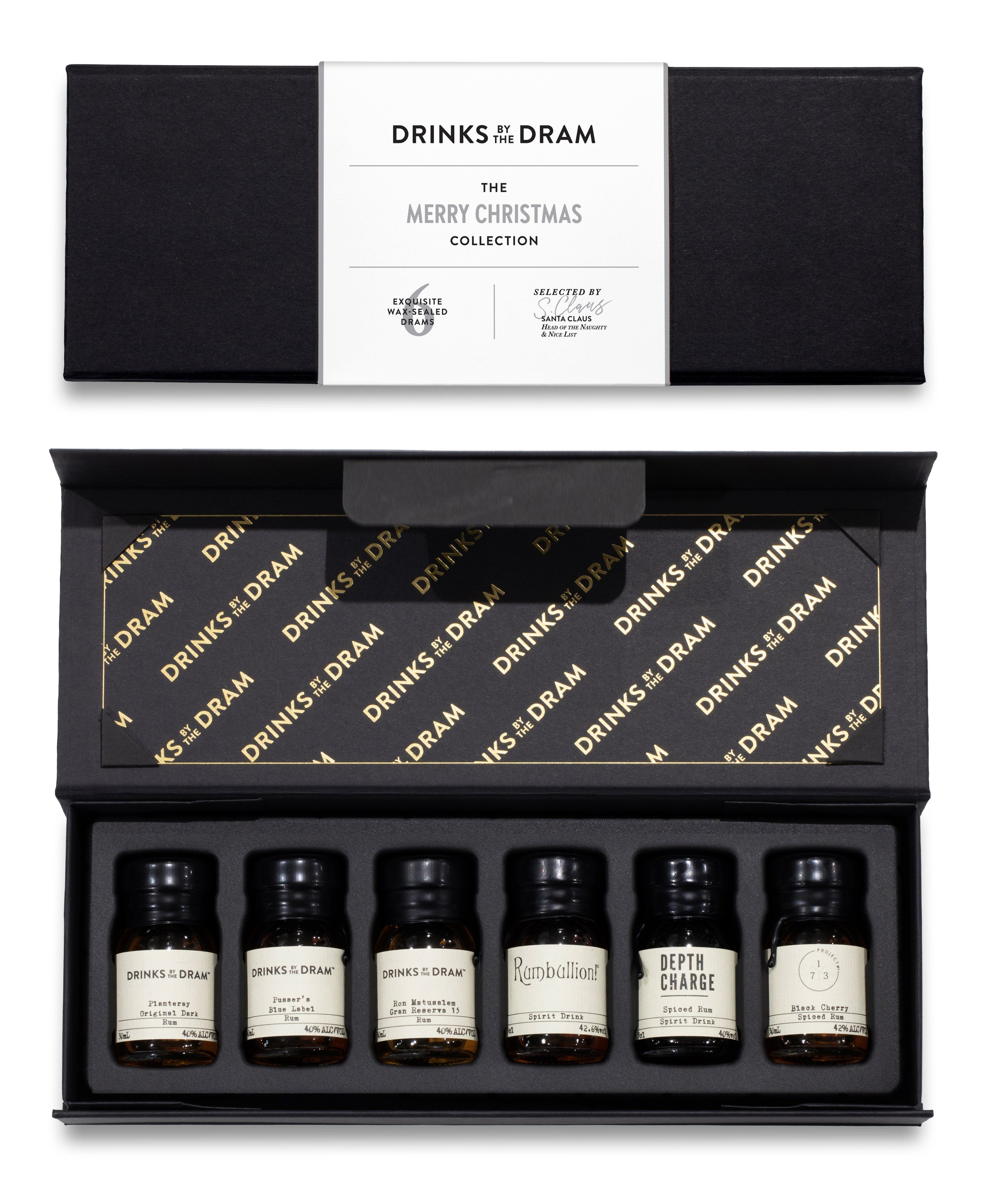 Merry Christmas Rum Tasting Set (Black) 18cl