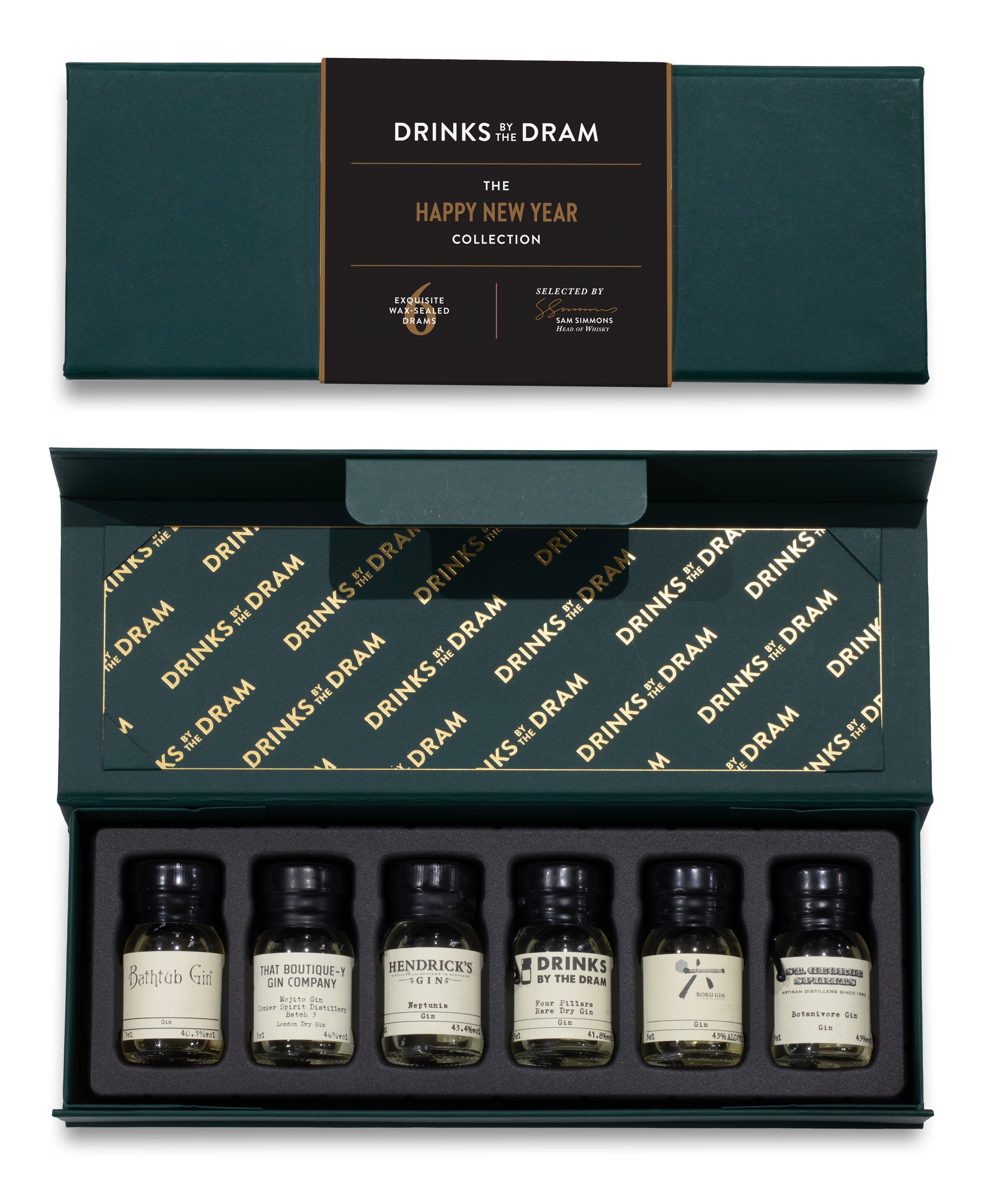 Happy New Year Gin Tasting Set (Green) 18cl