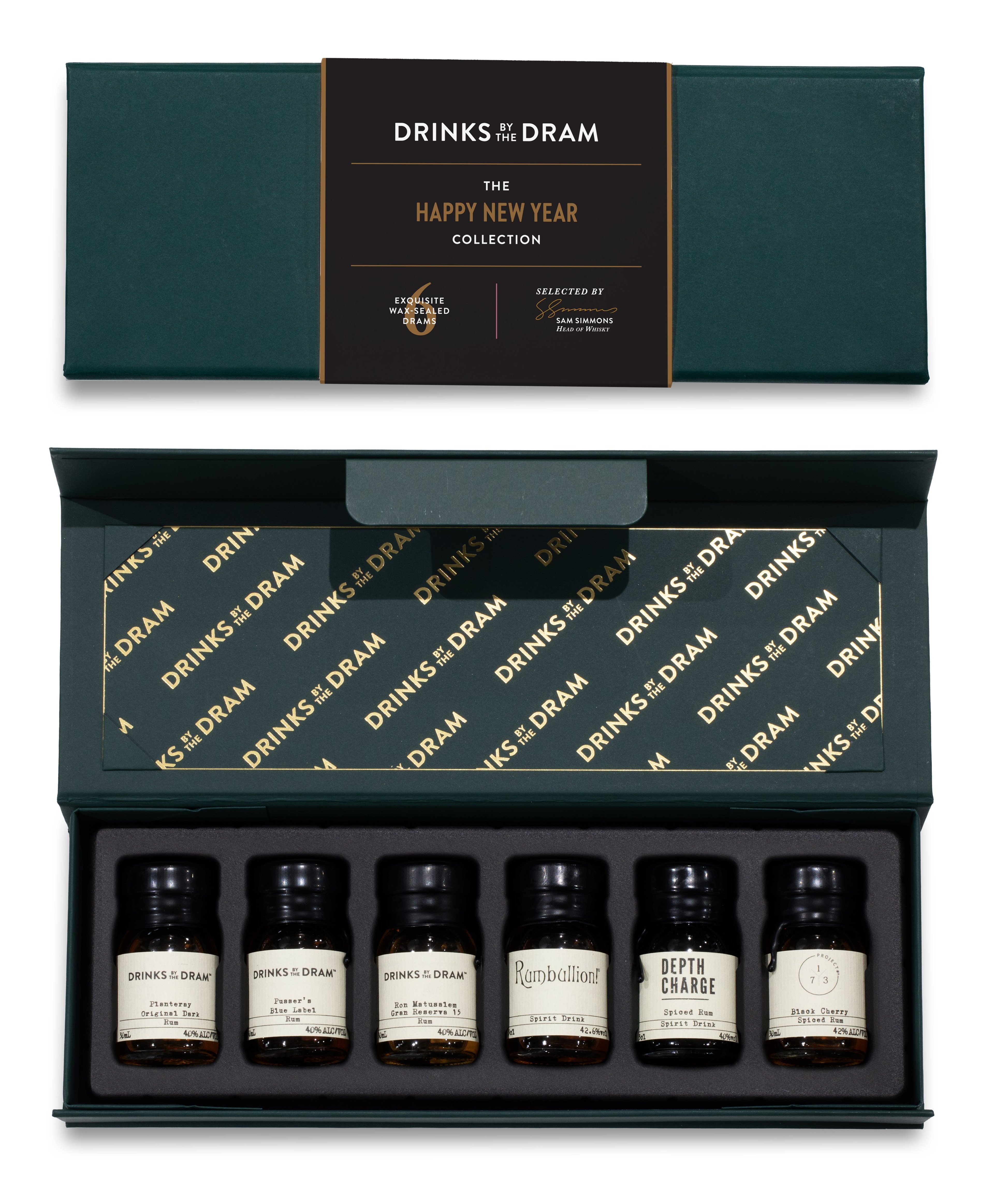 Happy New Year Rum Tasting Set (Green) 18cl