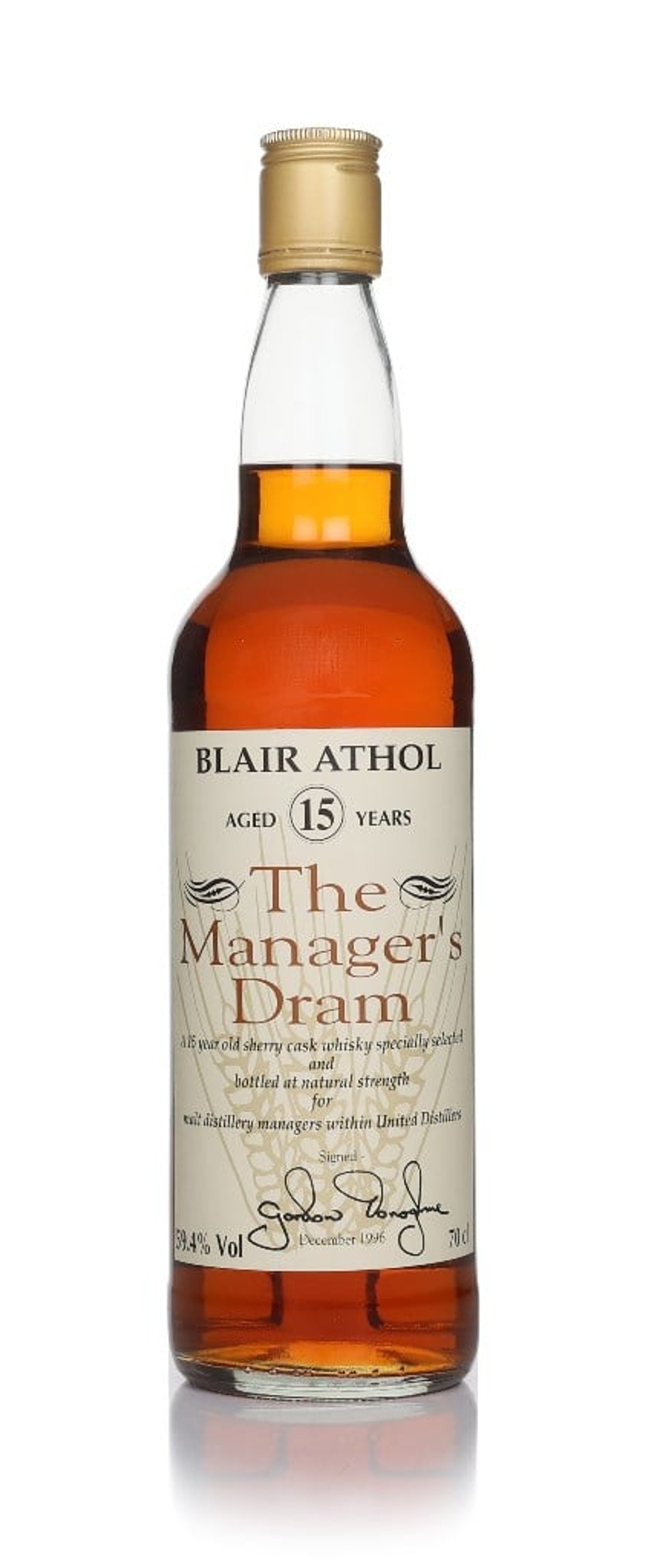 Blair Athol 15 Year Old - The Manager's Dram 1996 70cl