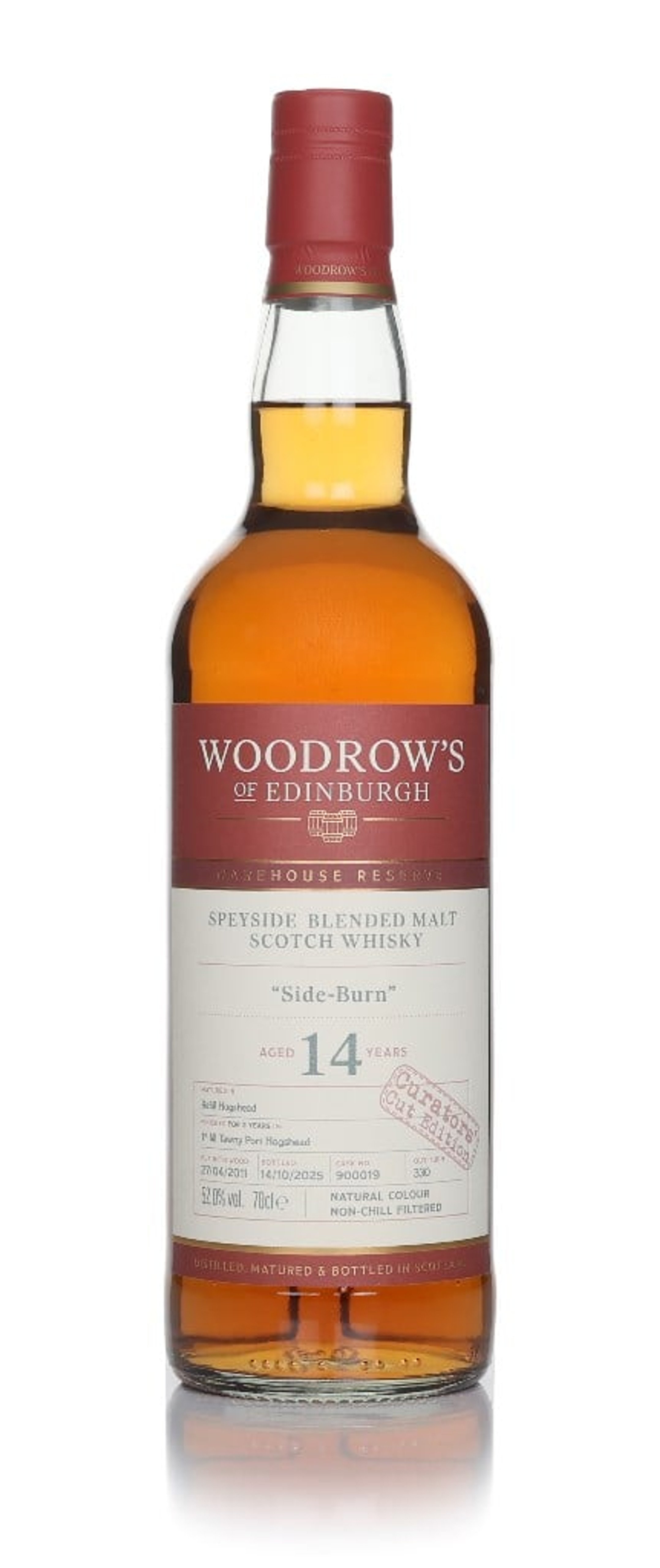"Side-Burn" 14  Year 2011 Old Tawny Port Cask - Woodrow's of Edinburgh 70cl