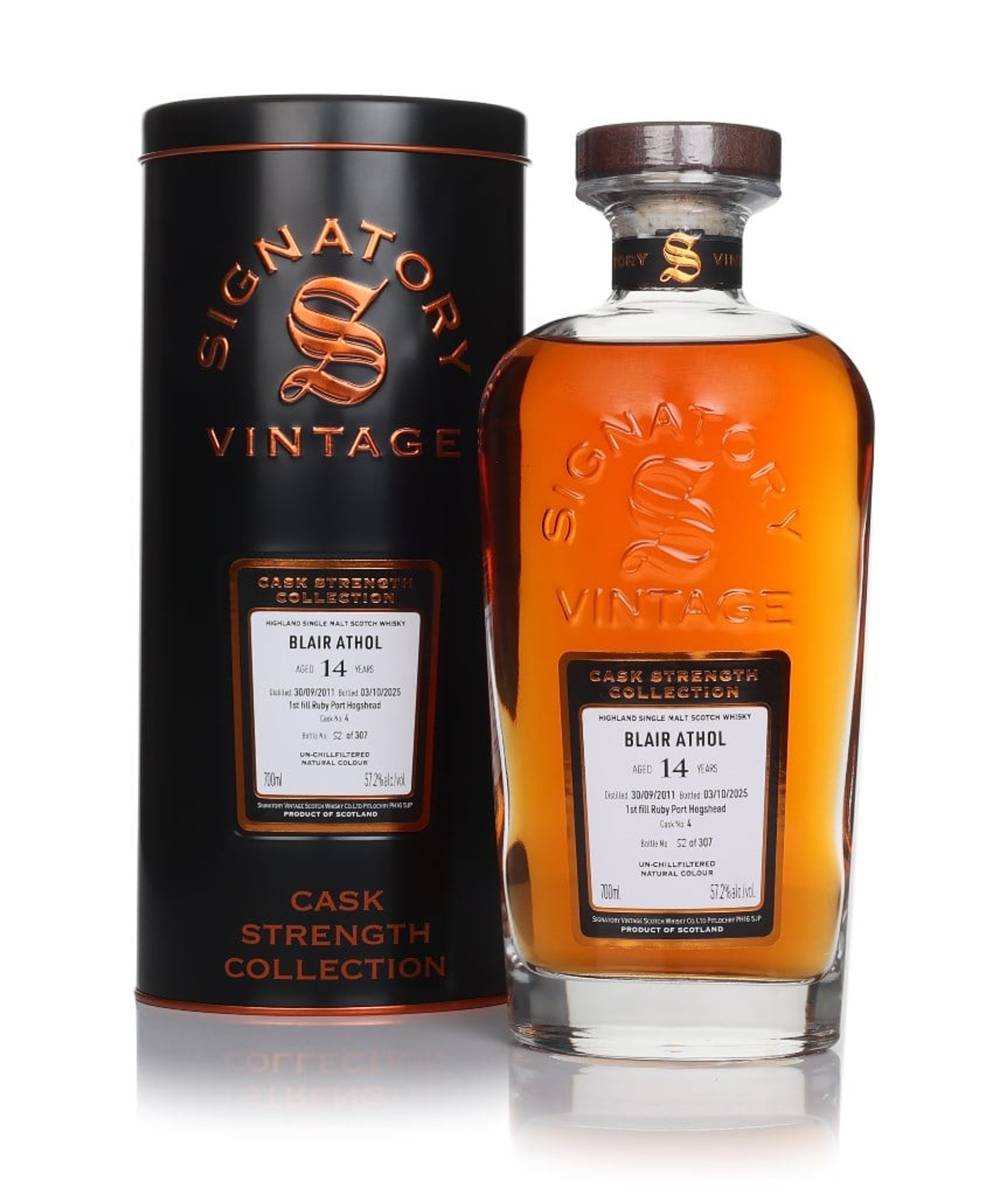 Blair Athol 14 Year Old 2011 (cask 4) - Cask Strength Collection (Signatory) 70cl