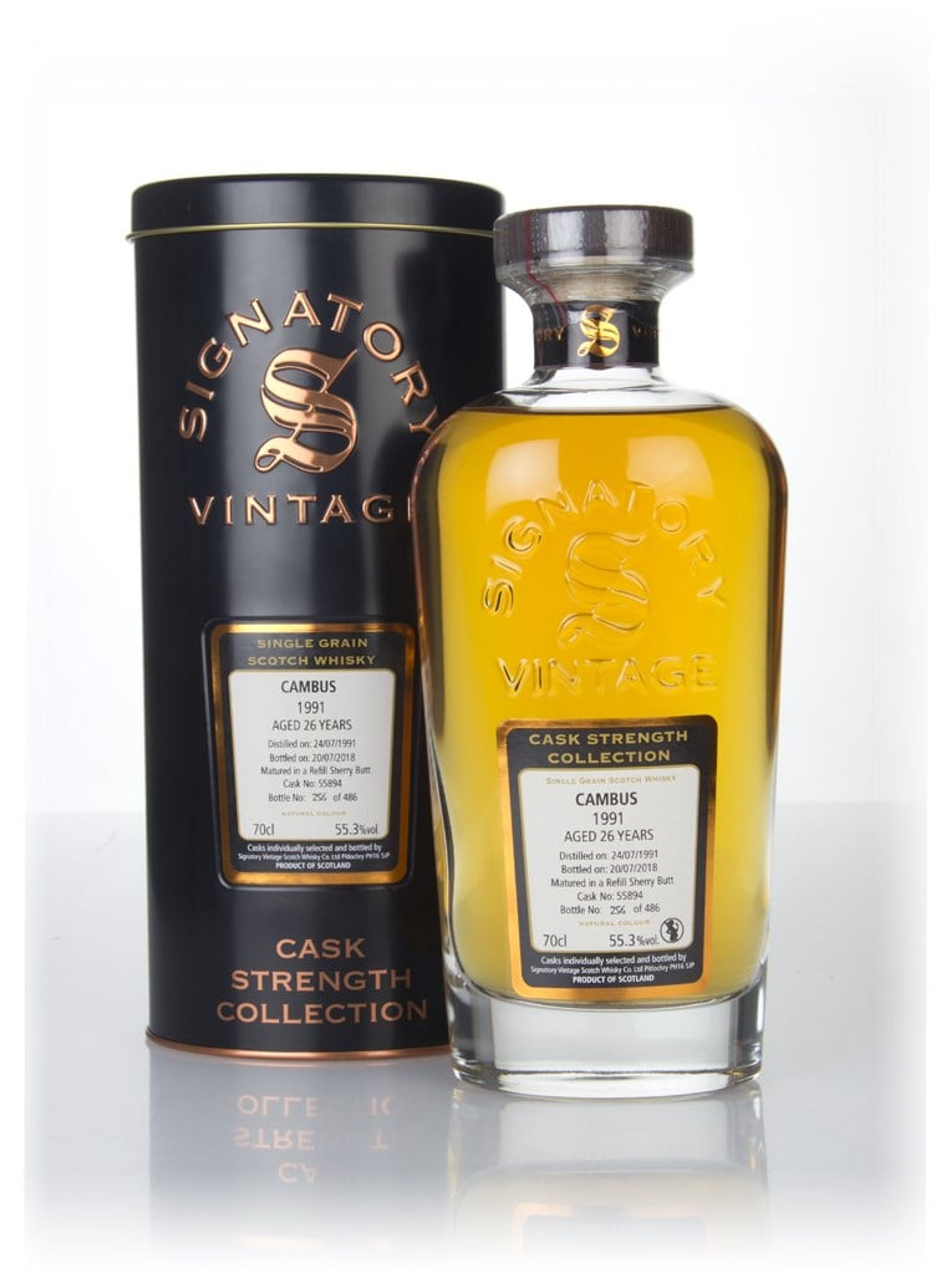 Cambus 26 Year Old 1991 (cask 55894) - Cask Strength Collection (Signatory) 70cl