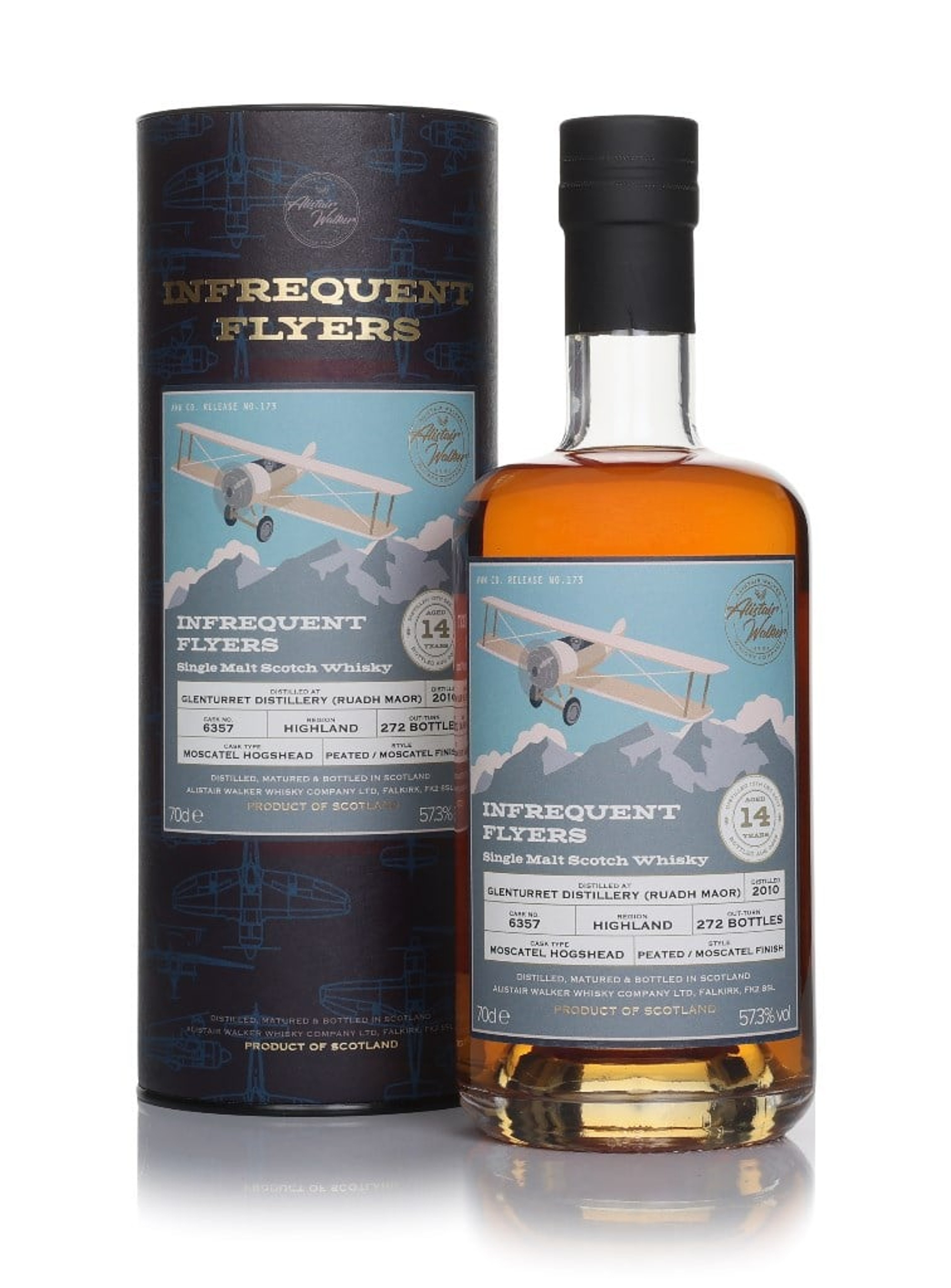 Ruadh Maor 14 Year Old 2010 (cask 6357) - Infrequent Flyers (Alistair Walker) 70cl