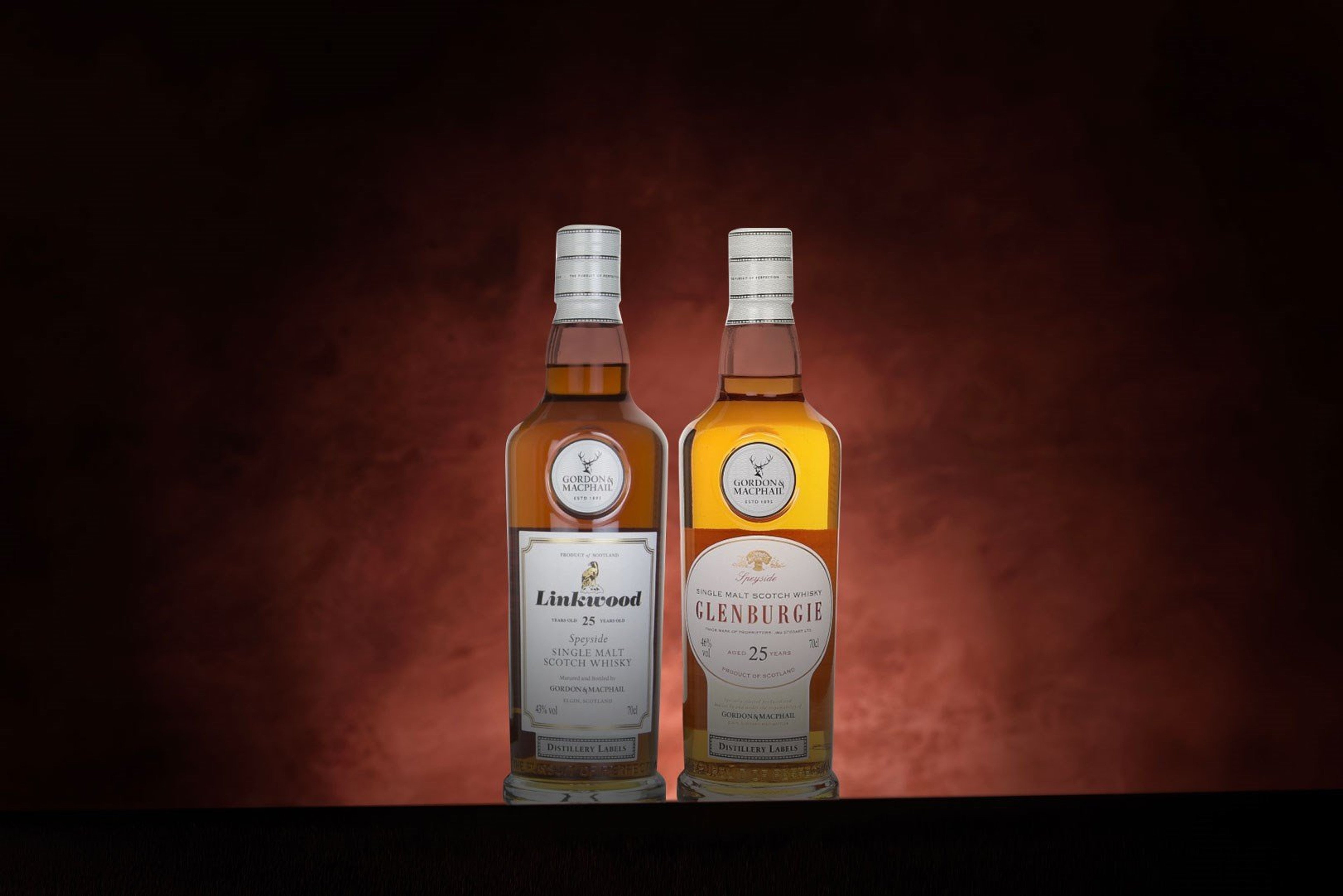 *COMPETITION* Gordon & MacPhail Distillery Labels 25 Year Old Duo (2) Whisky Ticket 70cl
