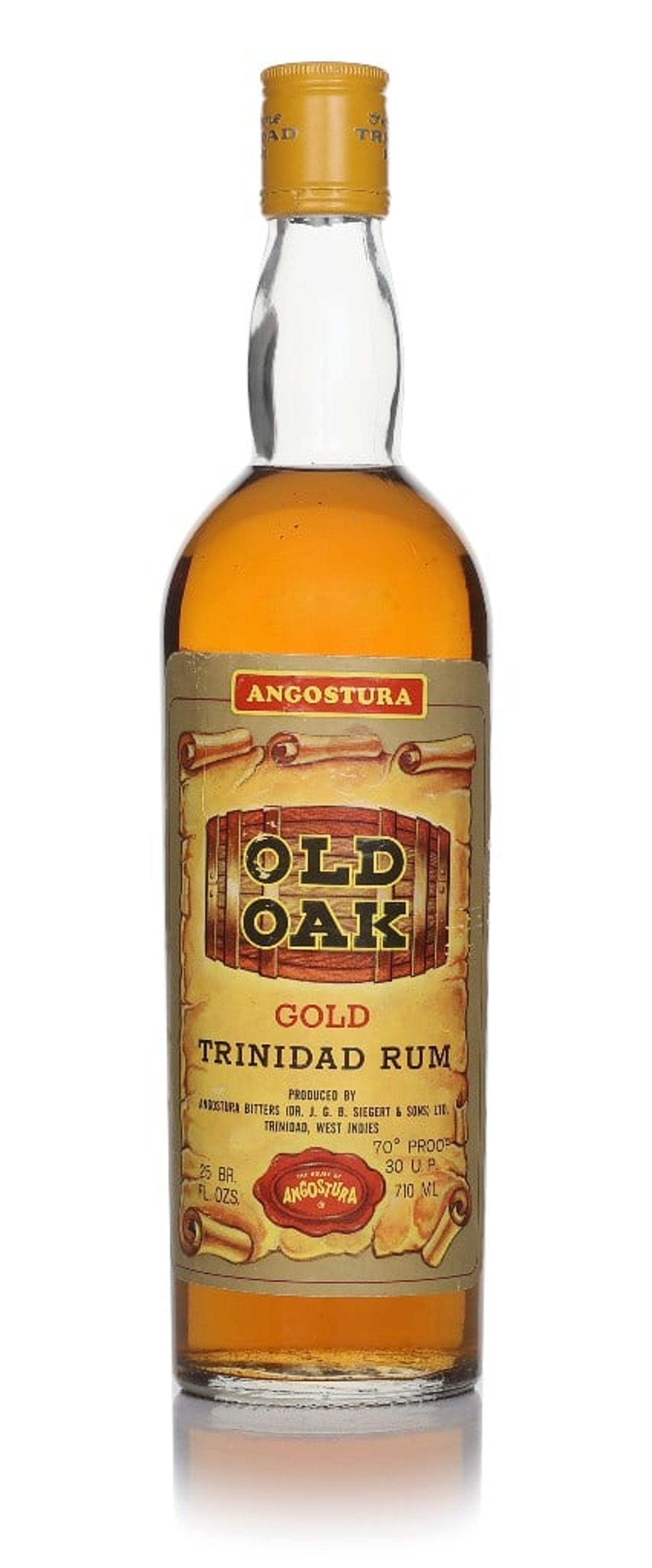 Angostura Old Oak Gold Trinidad Rum - 1970s 71cl