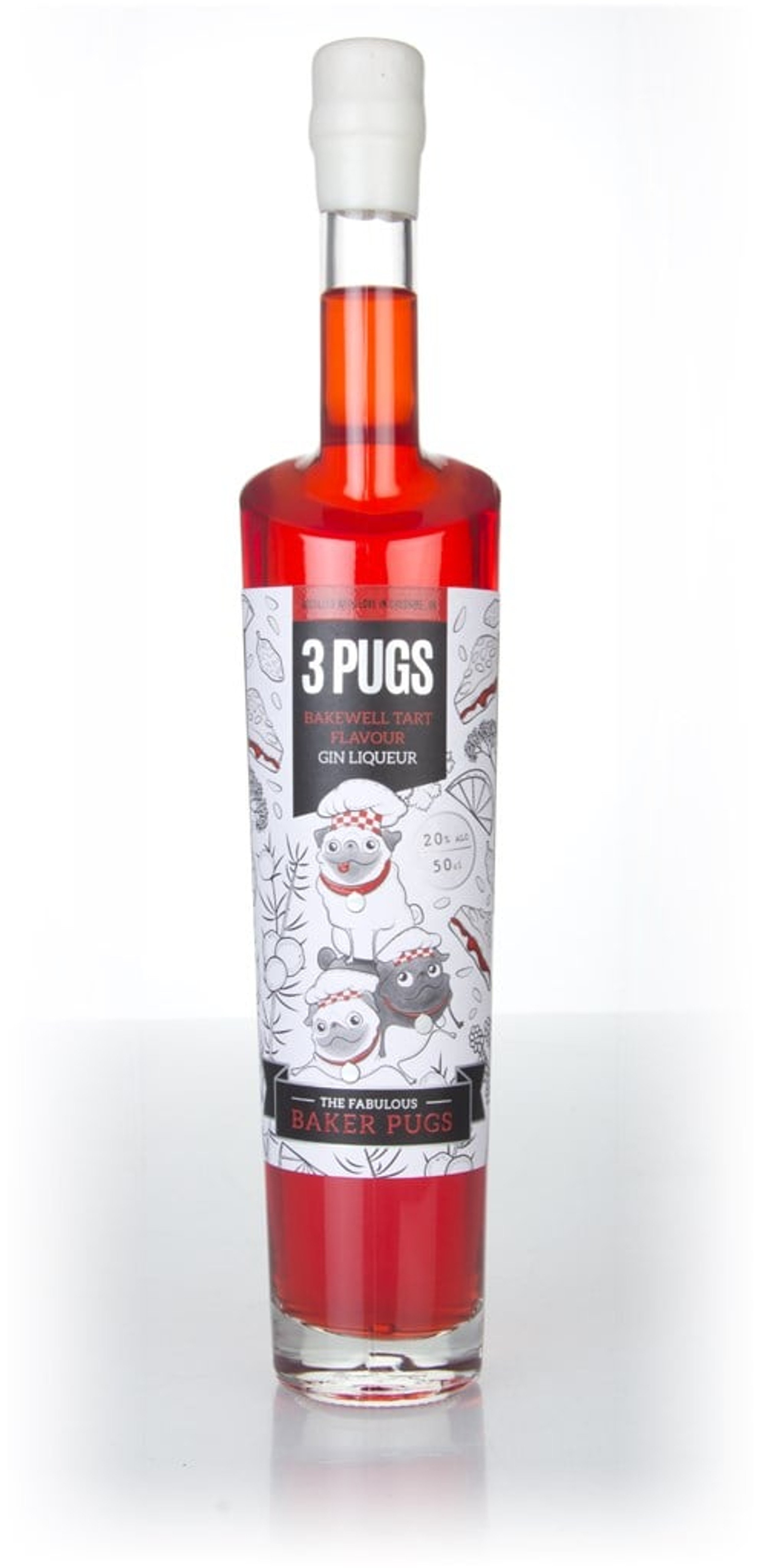 3 Pugs Bakewell Tart Gin Liqueur 50cl