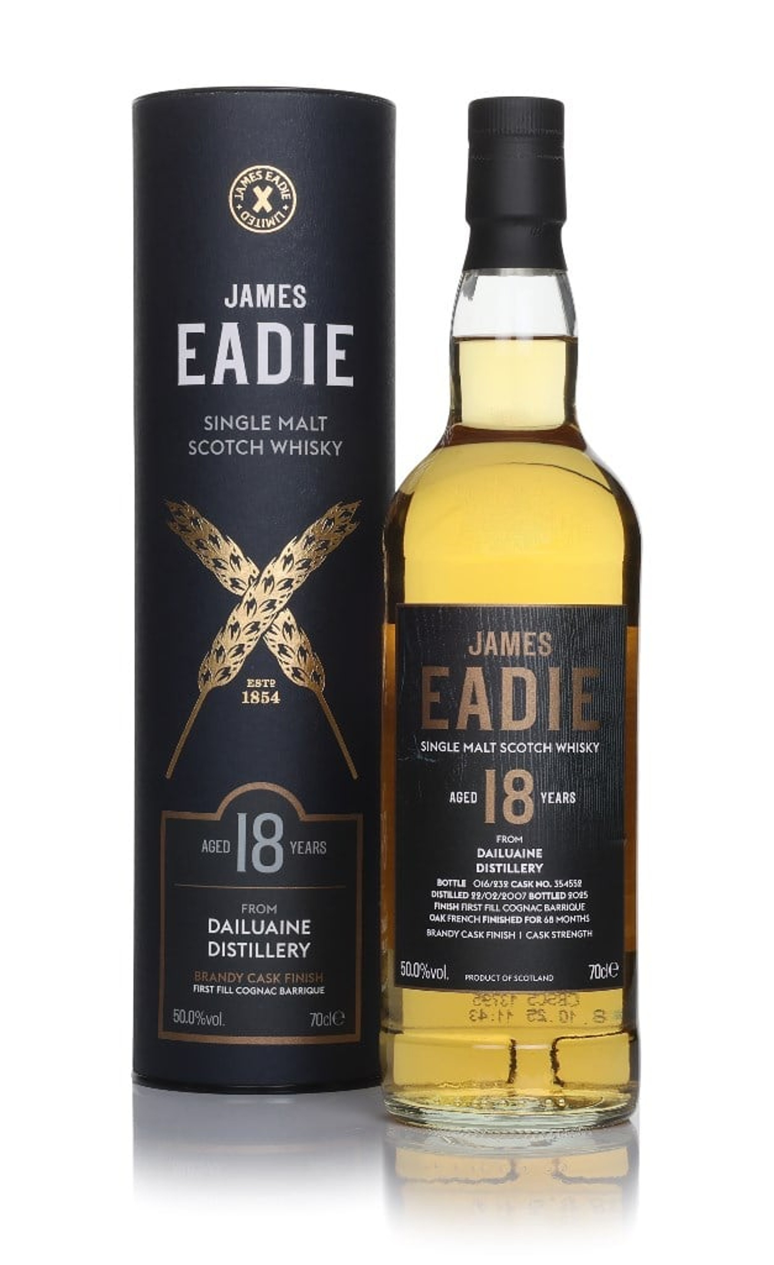 Dailuaine 18 Year Old 2007 (cask 354552) - James Eadie 70cl