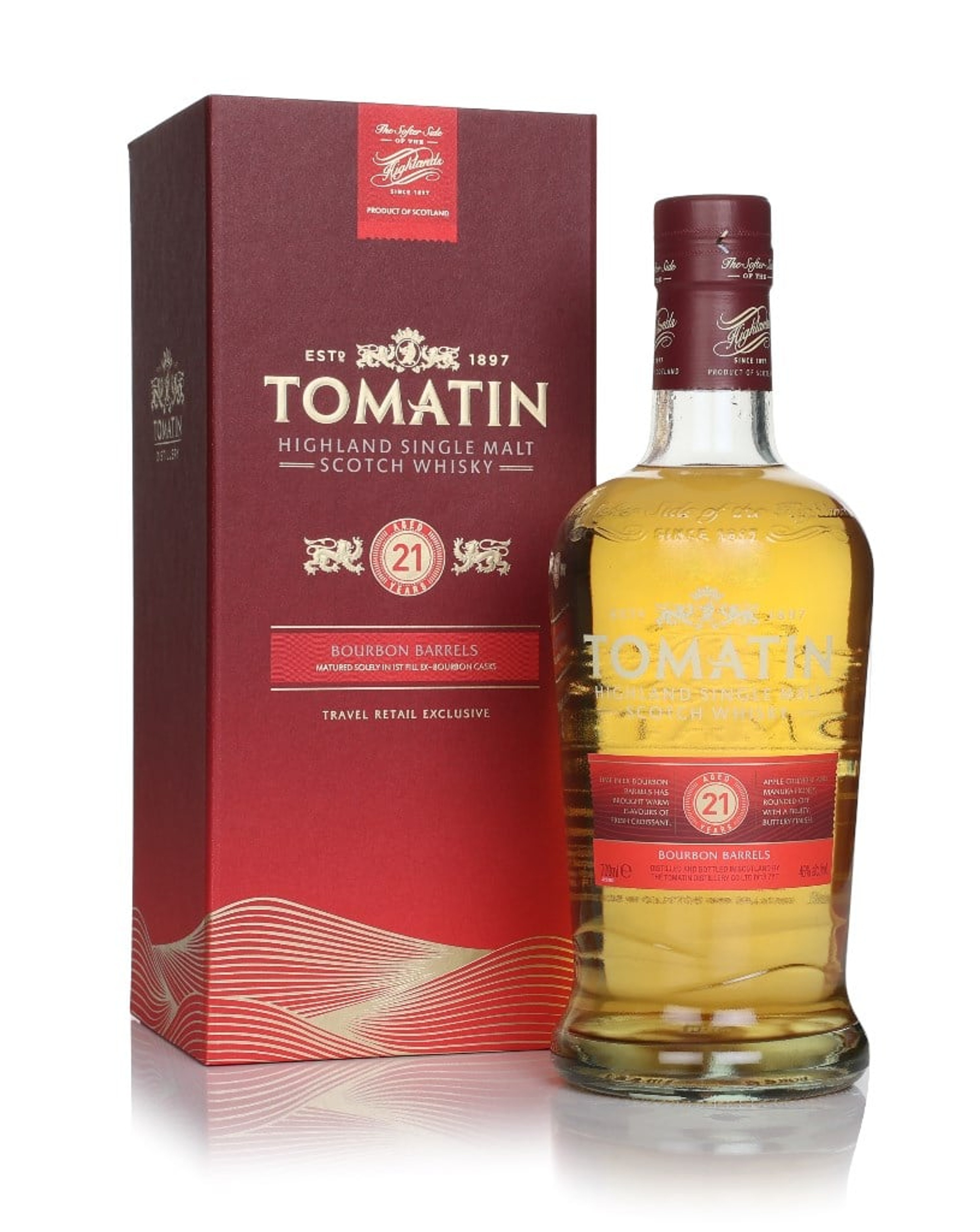 Tomatin 21 Year Old Bourbon Barrels 70cl