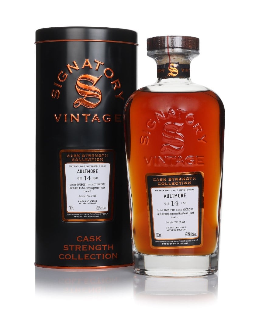 Aultmore 14 Year Old 2011 (cask 7) - Cask Strength Collection (Signatory) 70cl