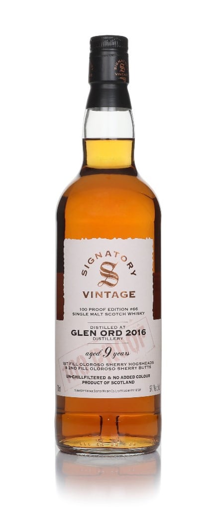 Glen Ord 9 Year Old 2016 - 100 Proof Edition #66 (Signatory) 70cl