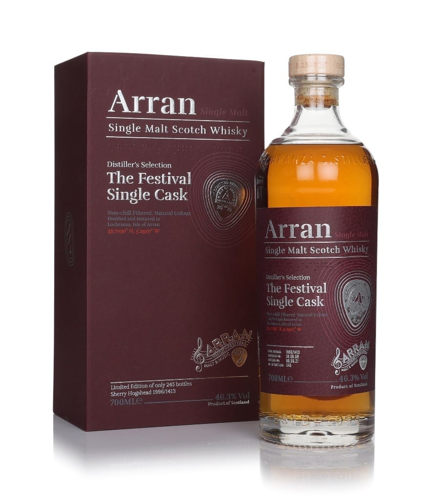 Arran Malt & Music Festival 2021 - 24 Year Old 1996 (cask 1413) 70cl