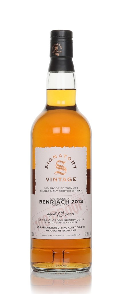 Benriach 12 Year Old 2013 - 100 Proof Edition #69 (Signatory) 70cl