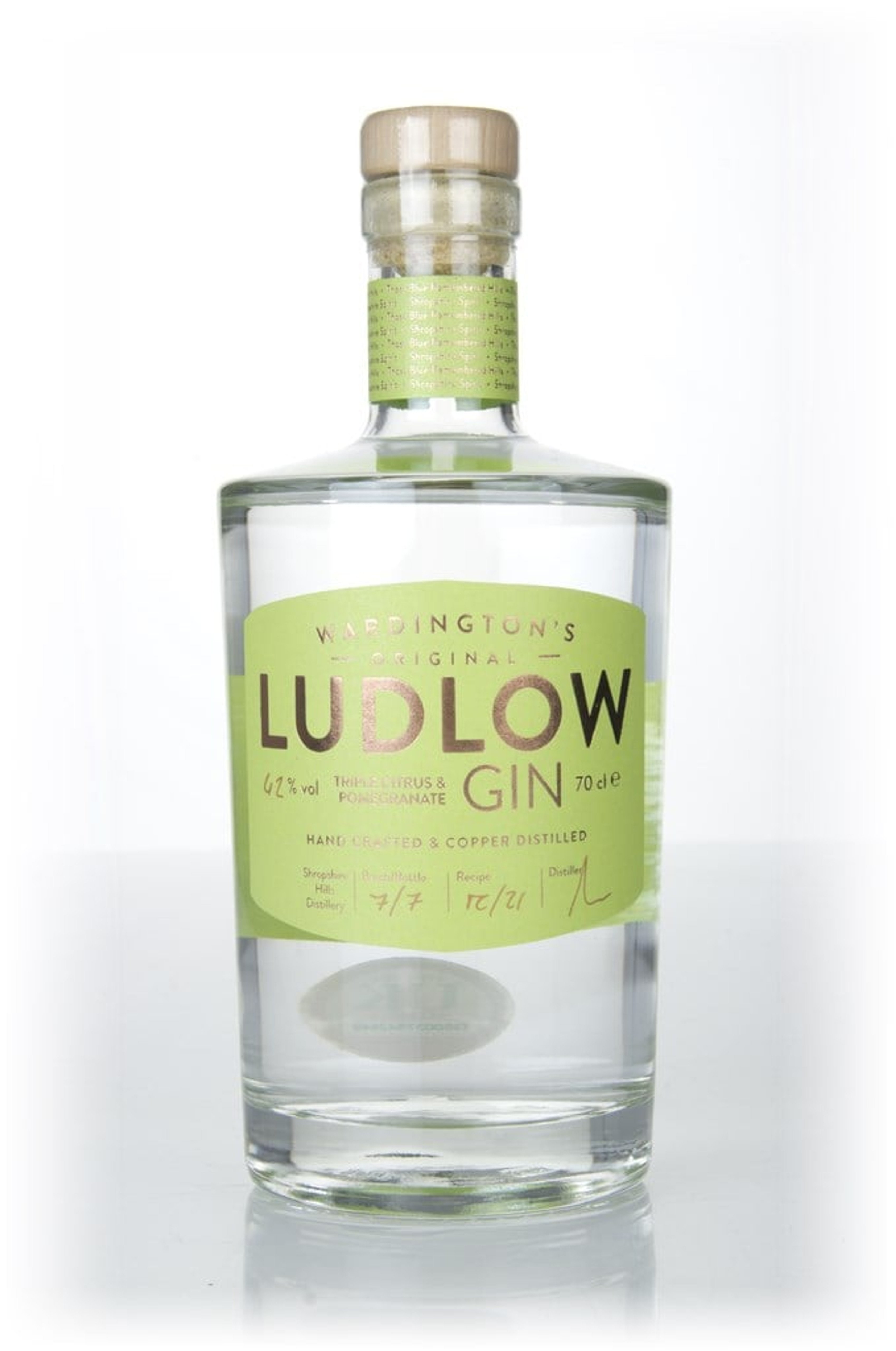 Wardington's Ludlow Gin - Triple Citrus & Pomegranate Gin 70cl
