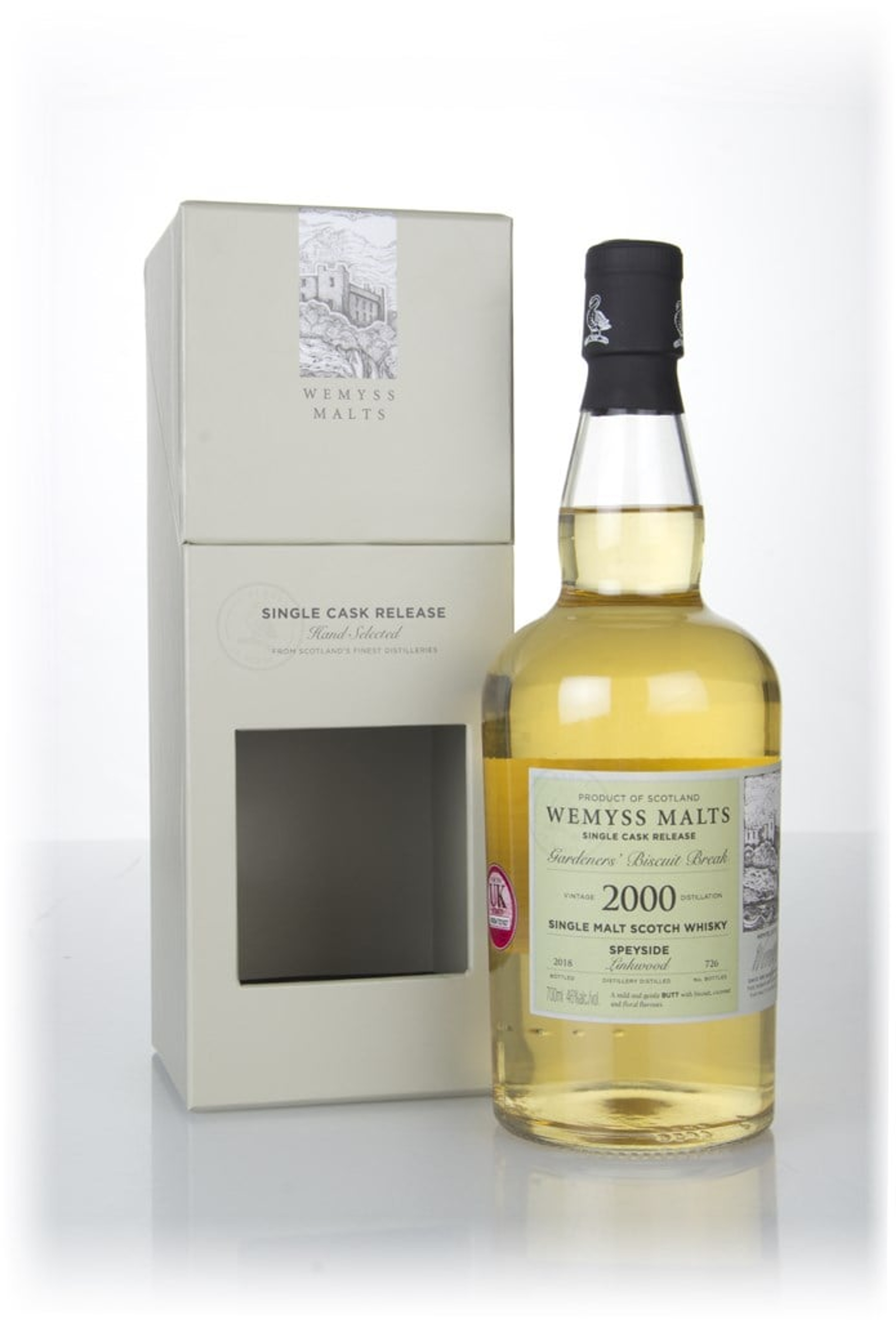Gardeners' Biscuit Break 2000 (bottled 2018) - Wemyss Malts (Linkwood) 70cl
