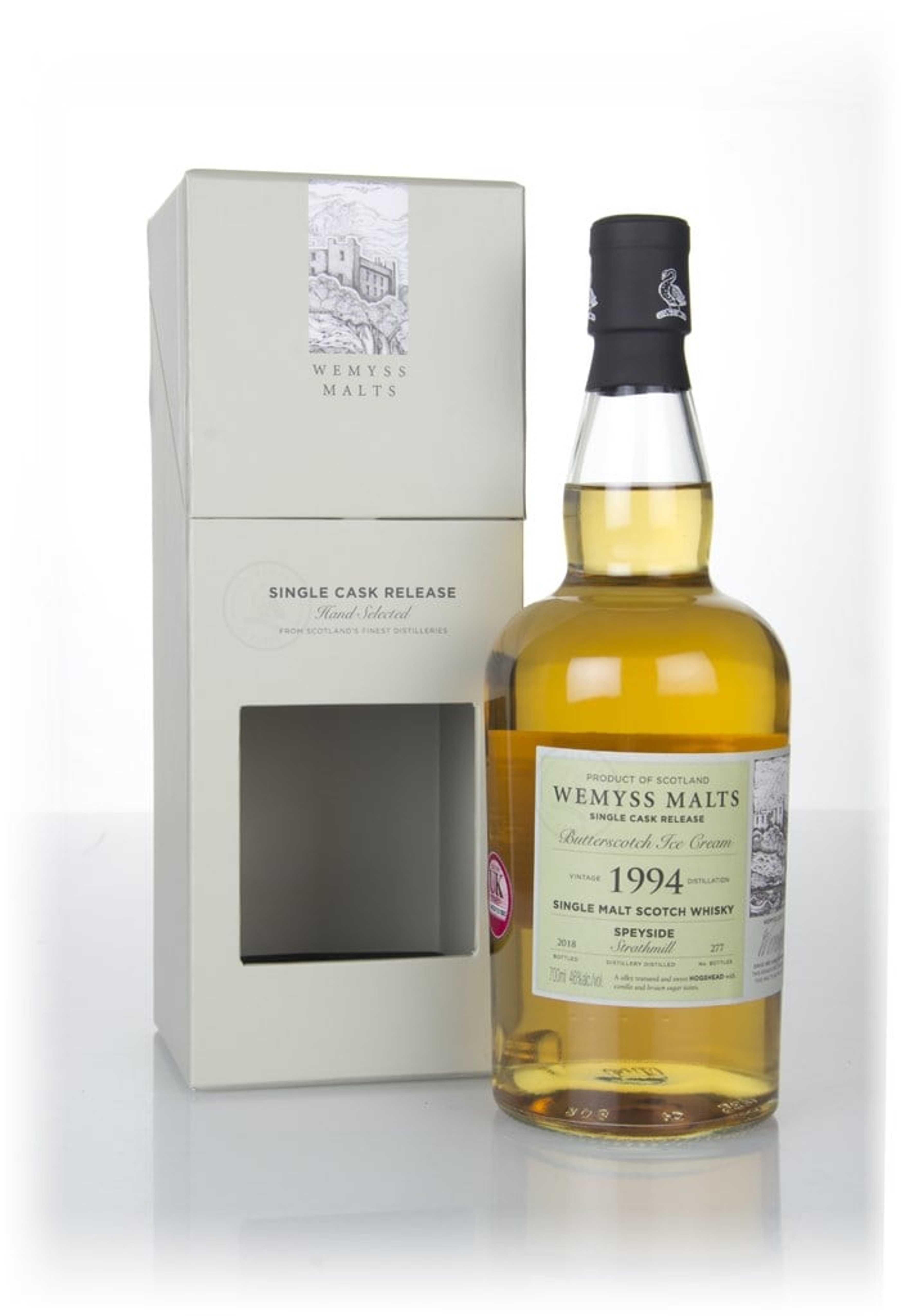 Butterscotch Ice Cream 1994 (bottled 2018) - Wemyss Malts (Strathmill) 70cl