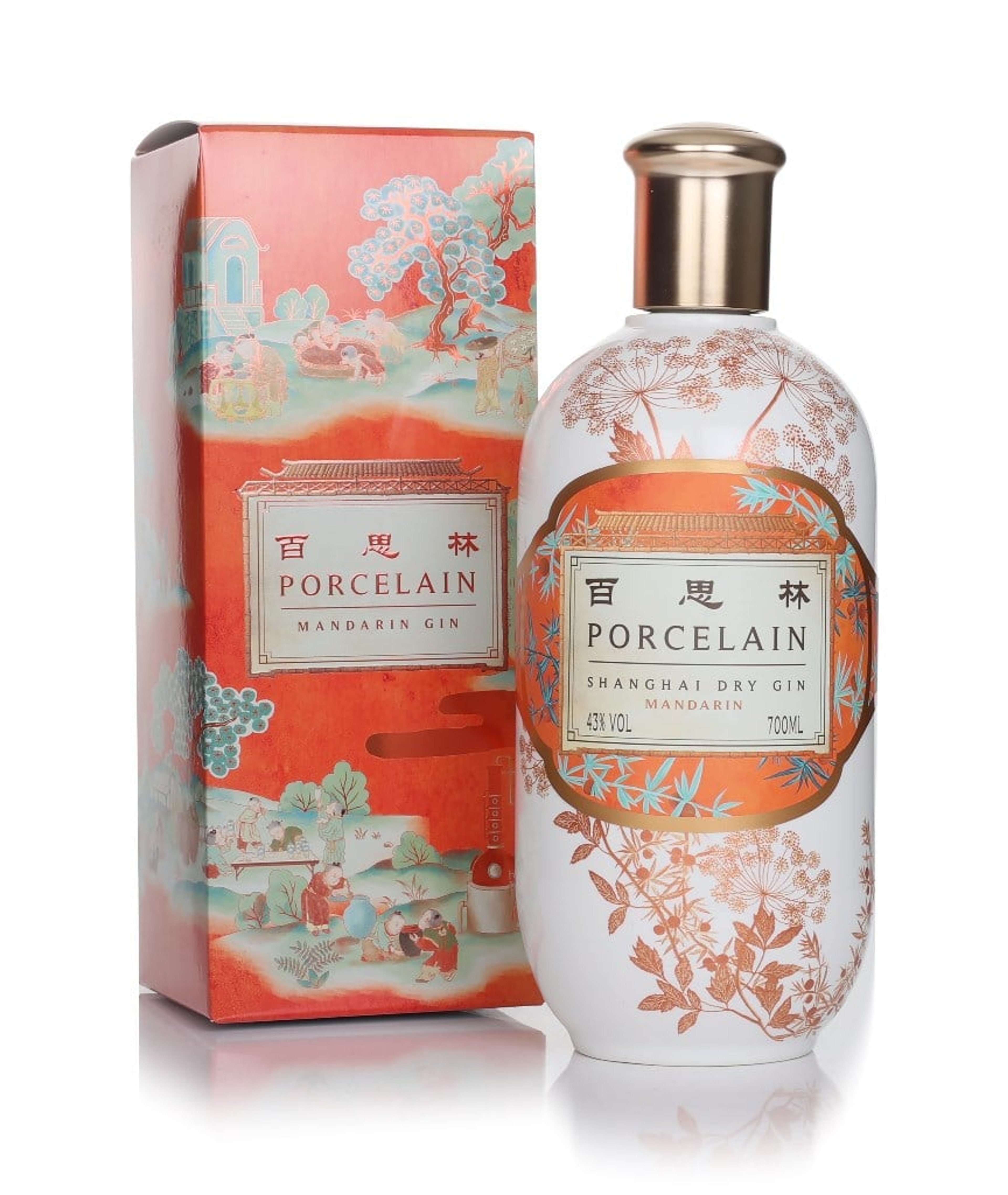 Porcelain Shanghai Dry Gin Mandarin 70cl