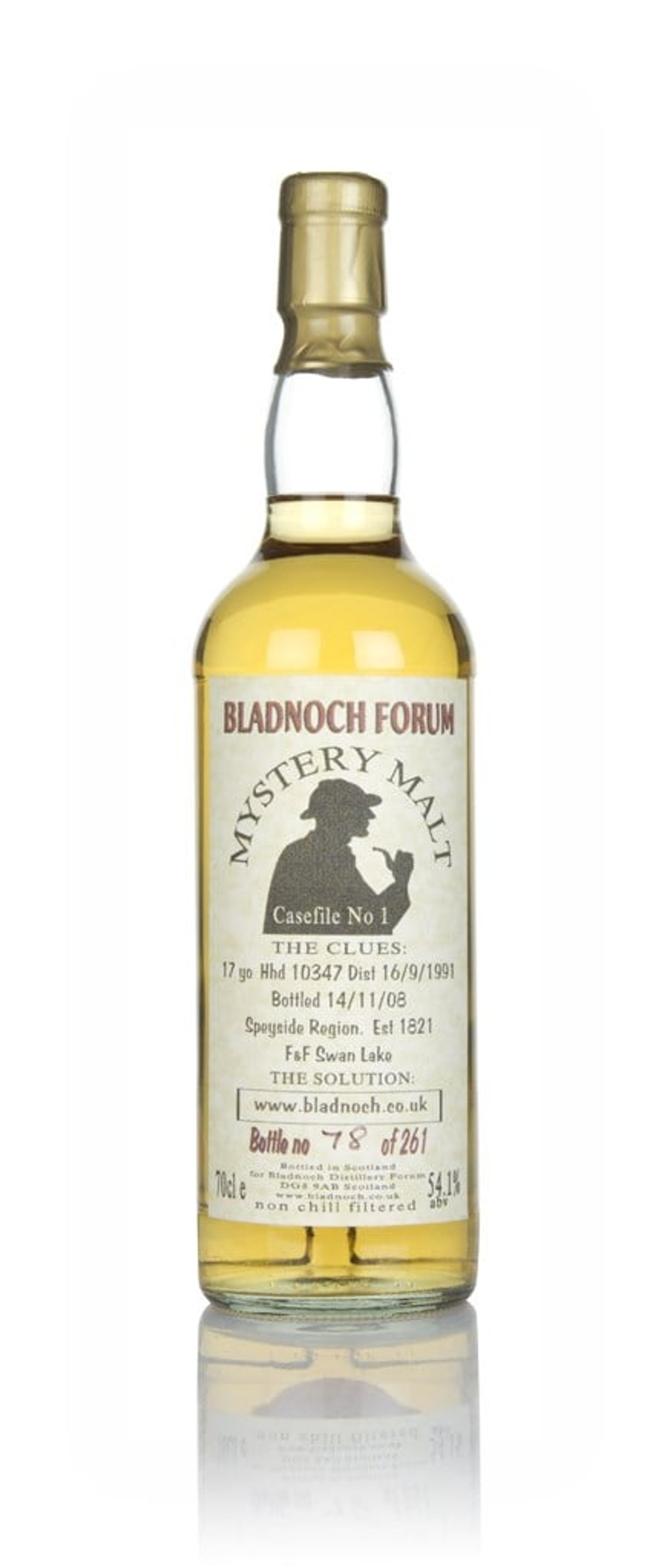 Mystery Malt 17 Year Old 1991 (cask 10347) (Bladnoch) 70cl