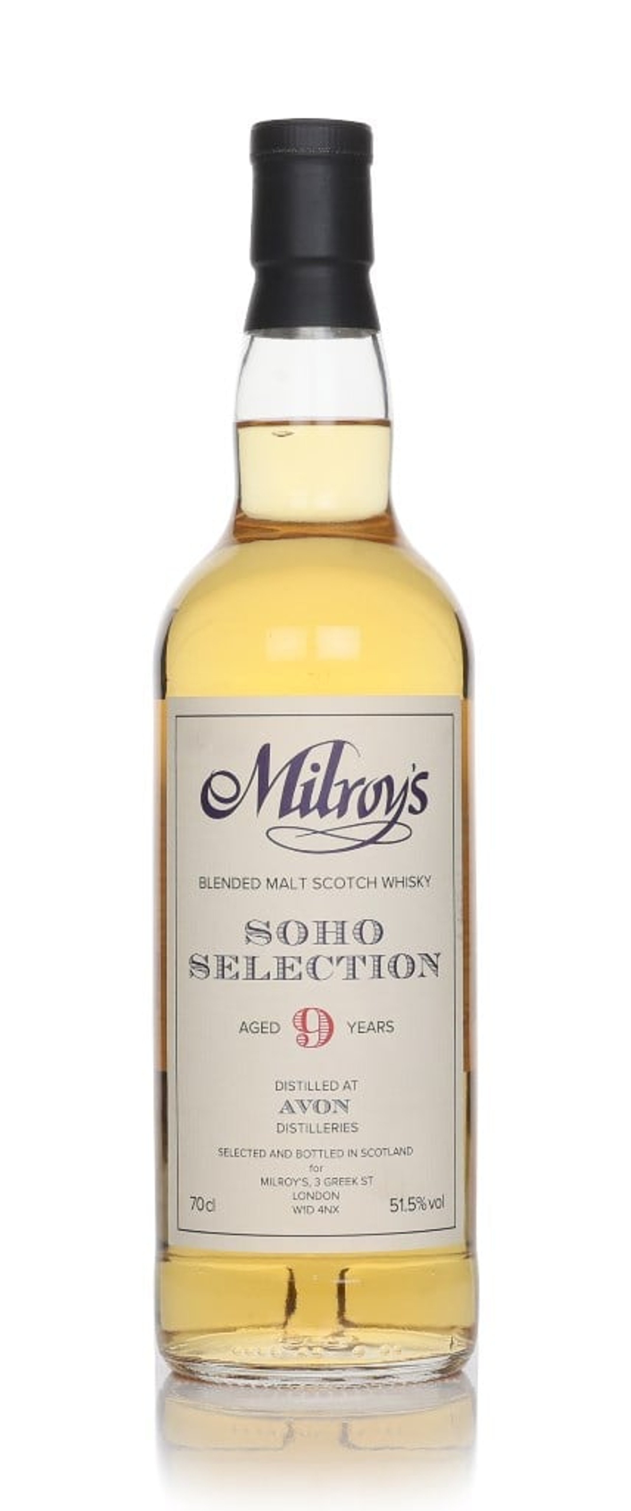 Avon 9 Year Old 2016 - Milroy's Soho Selection 70cl