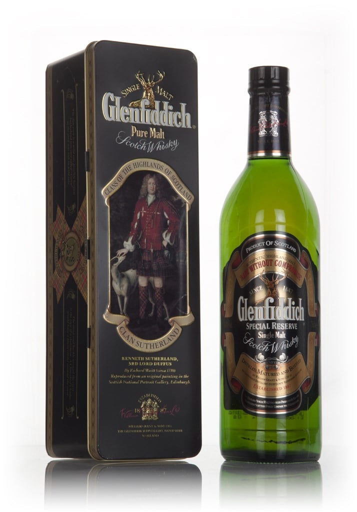 Glenfiddich Pure Malt - Clans of the Highlands (Clan Sutherland) - 1980s 75cl