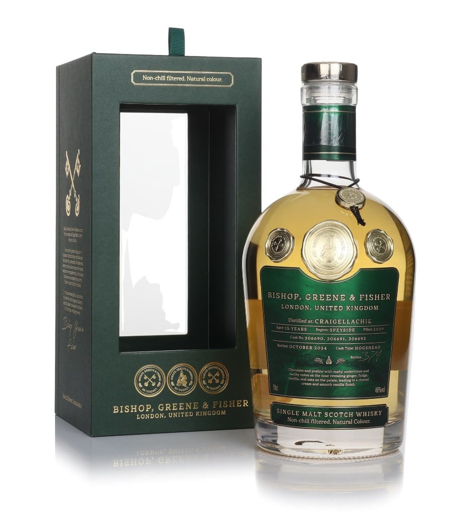 Craigellachie 15 Year Old - Bishop, Greene & Fisher 70cl