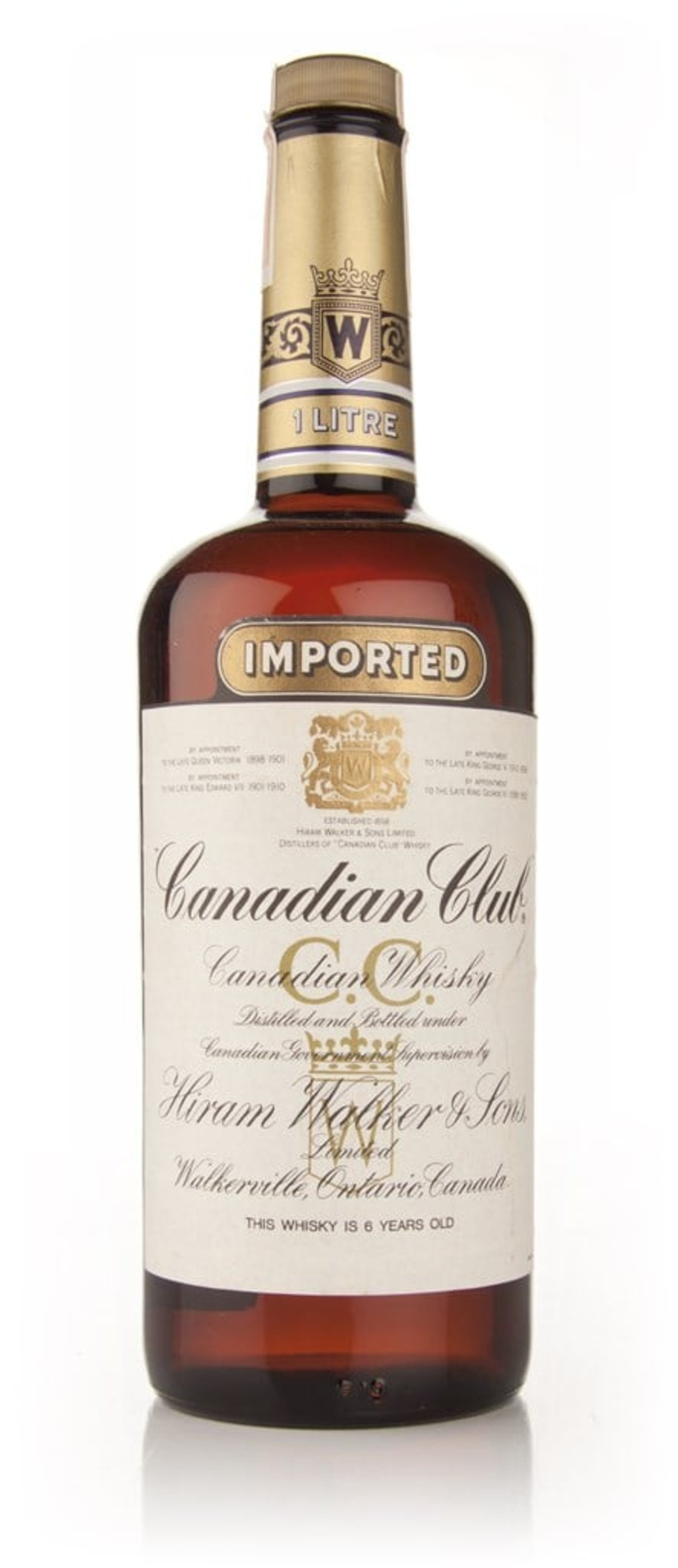 Canadian Club Whisky 6 Year Old (Old Bottling) 1l 100cl