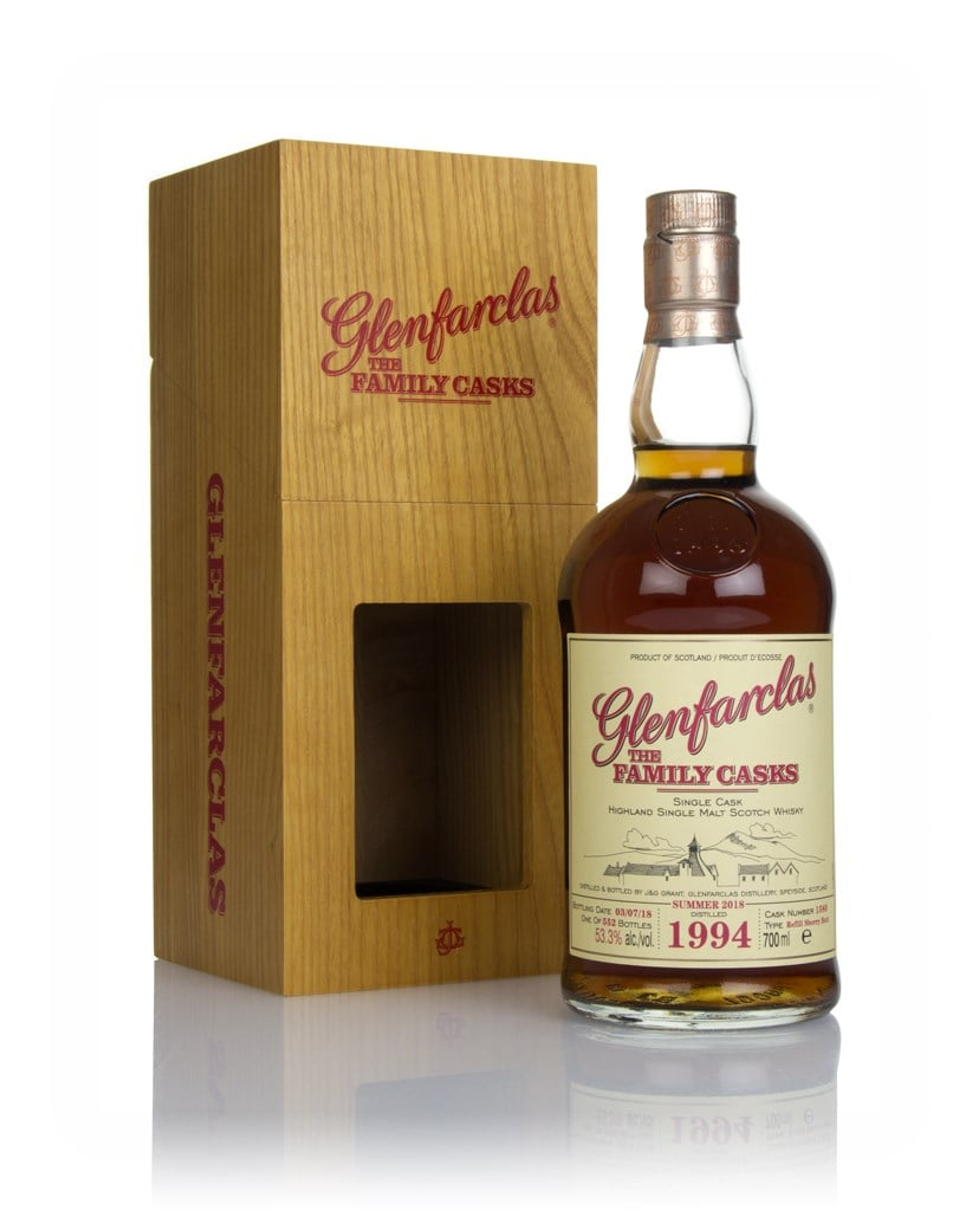 Glenfarclas 1994 (cask 1580) Family Cask Summer 2018 Release 70cl