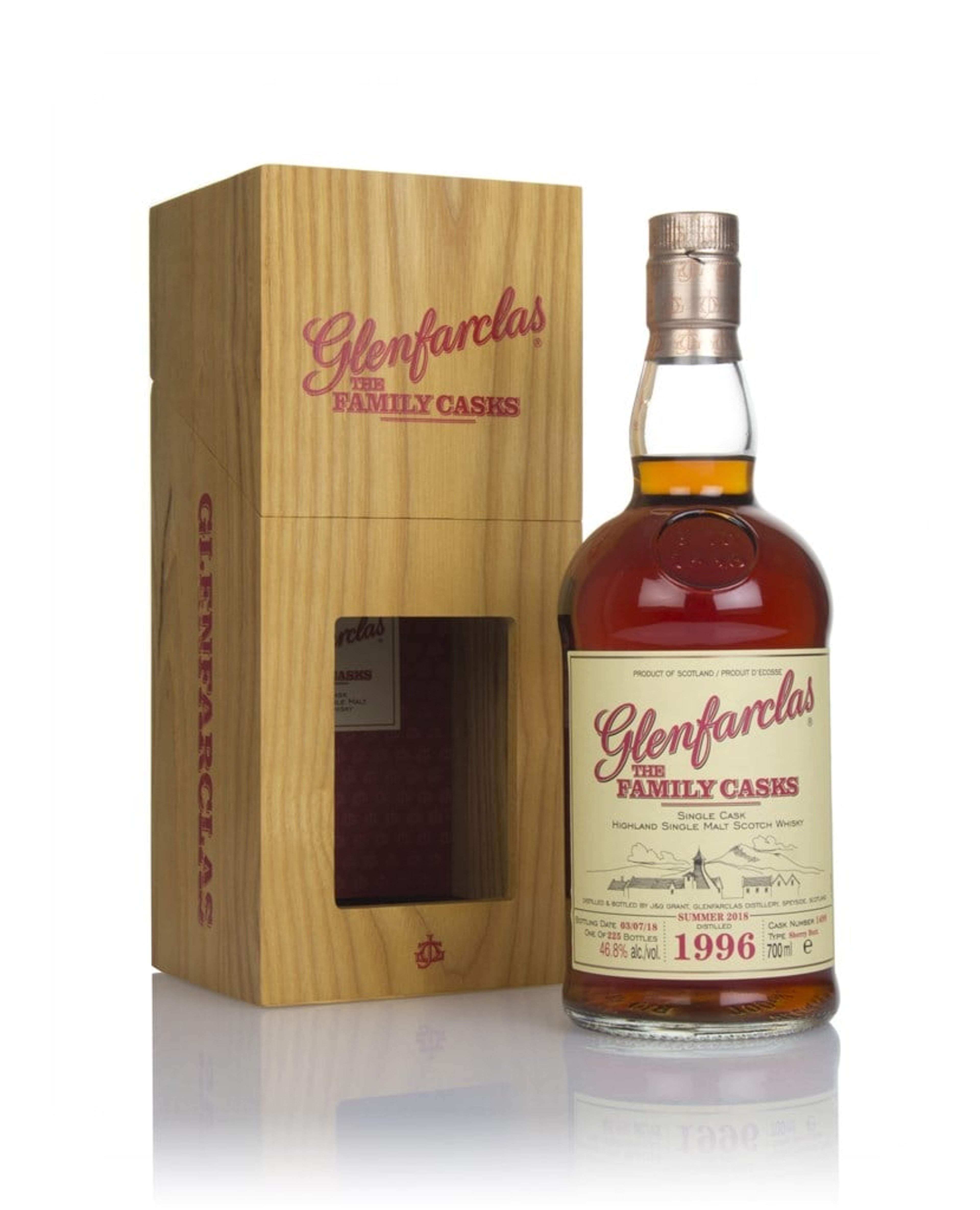 Glenfarclas 1996 (cask 1499) Family Cask Summer 2018 Release 70cl