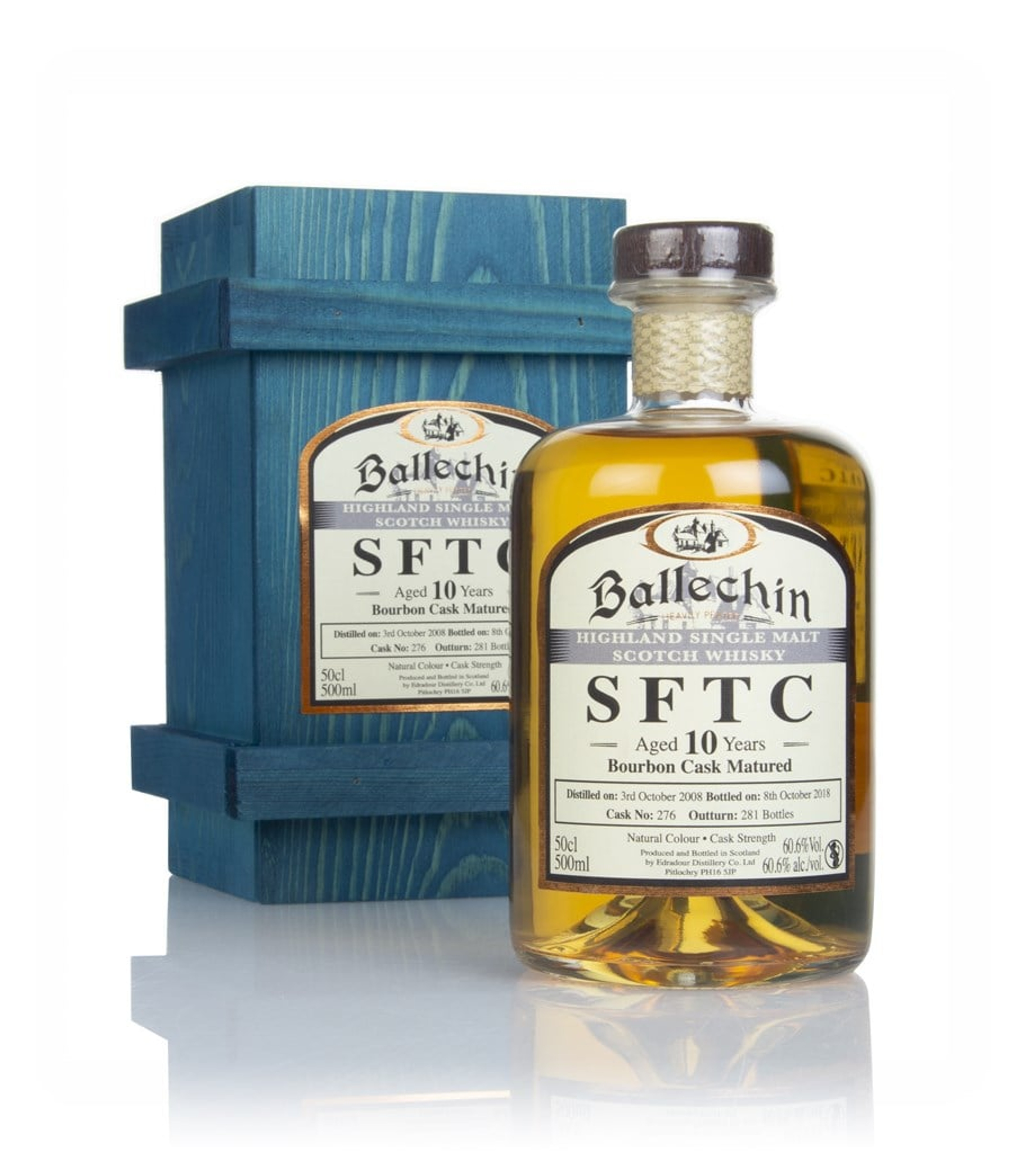 Ballechin 10 Year Old 2008 (cask 276) - Straight From The Cask 50cl