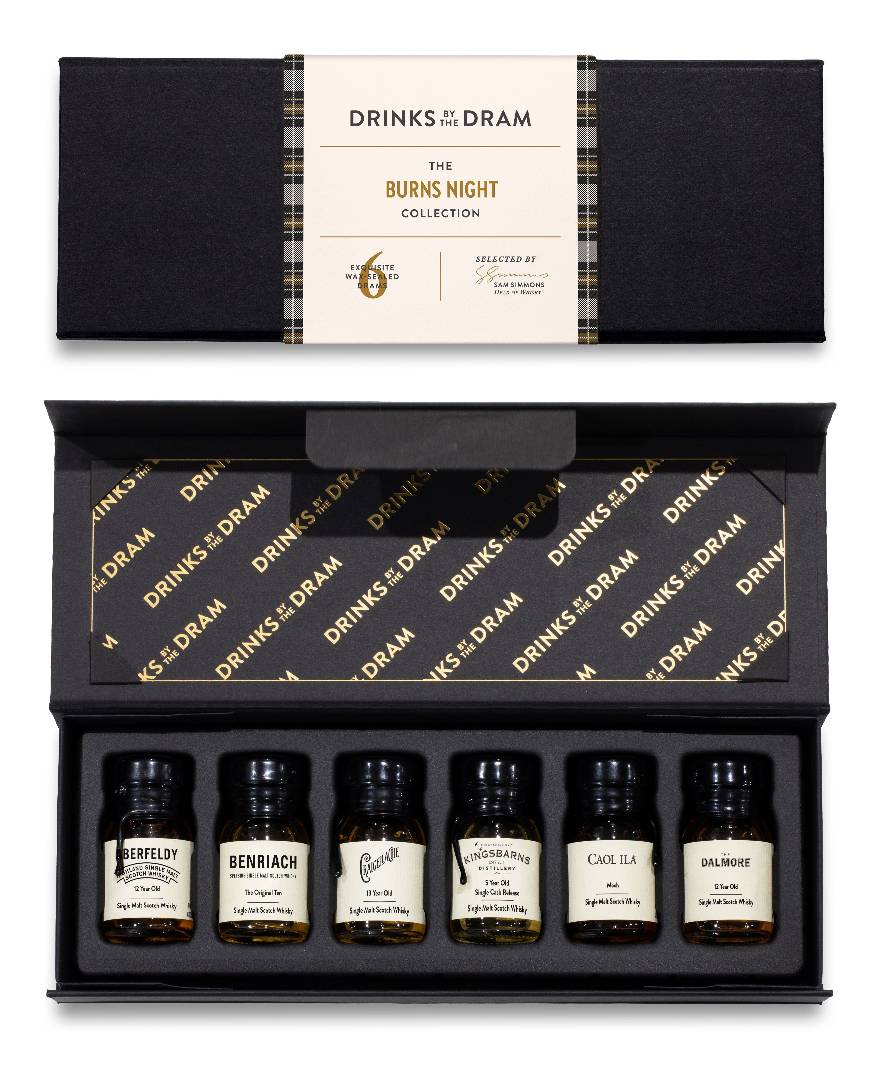 Burns Night 6 Dram Whisky Tasting Set 18cl