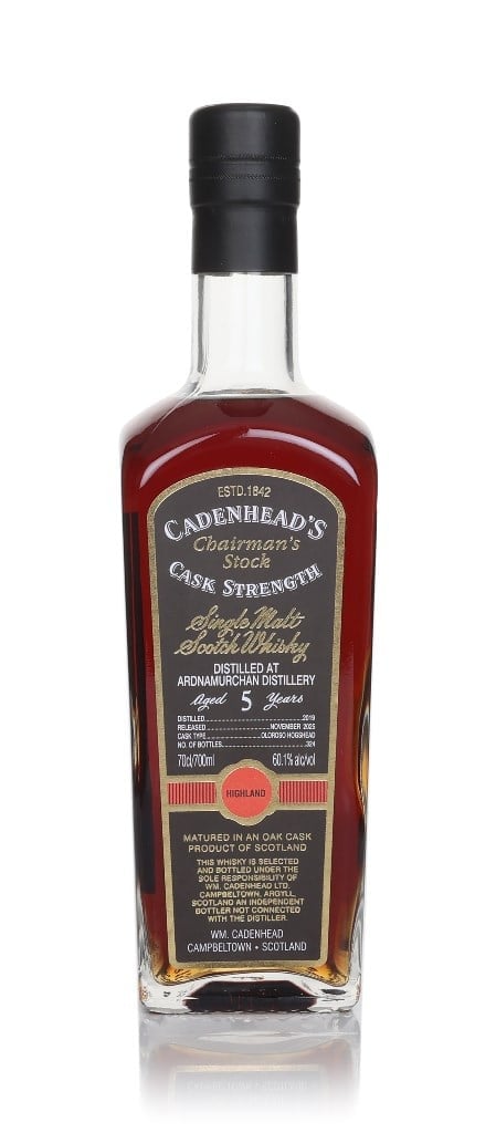 Ardnamurchan 5 Year Old 2019 - Cadenhead's Chairman's Stock 70cl