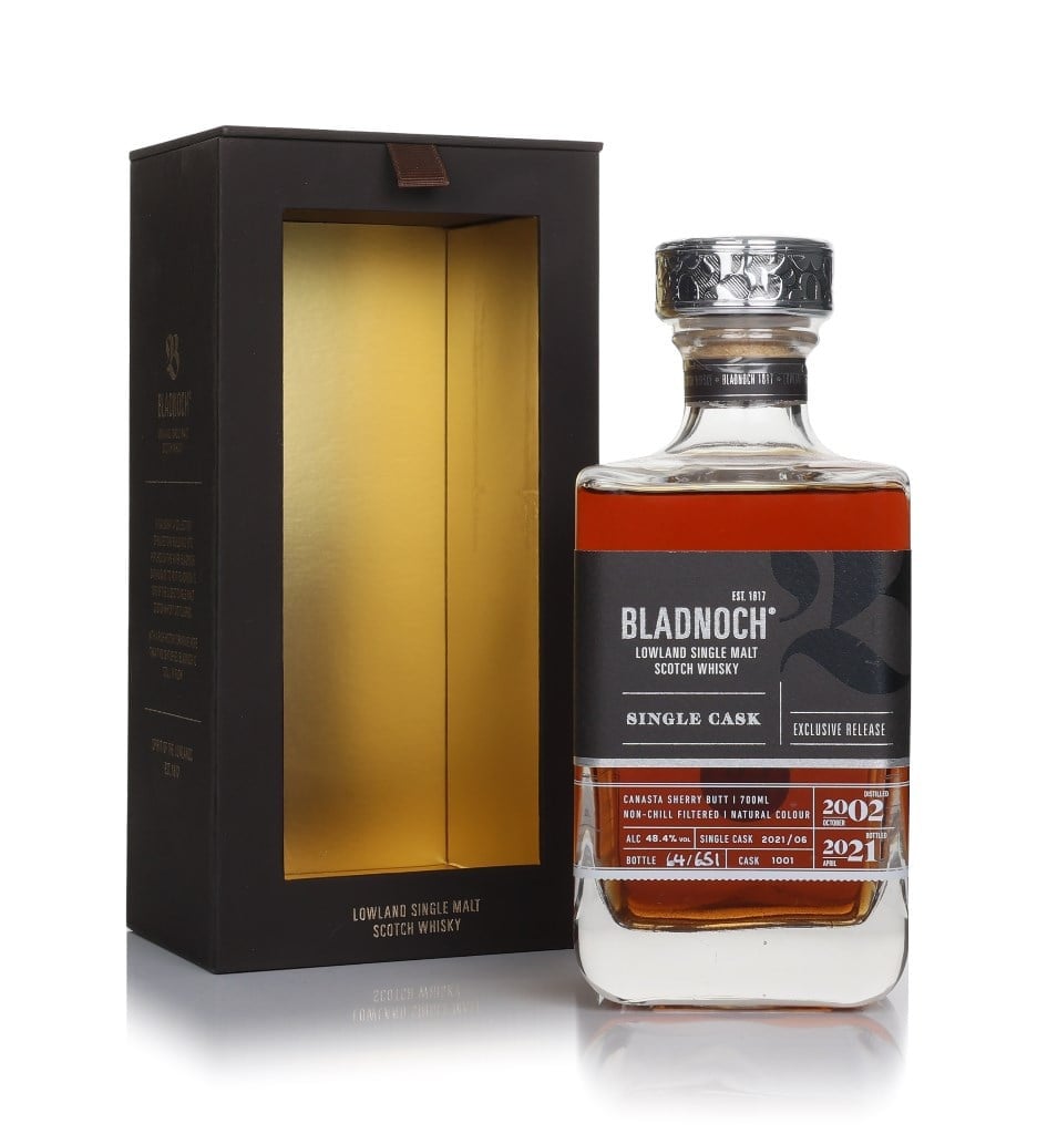 Bladnoch 18 Year Old 2002 (cask 1001) - Canasta Sherry Butt 70cl