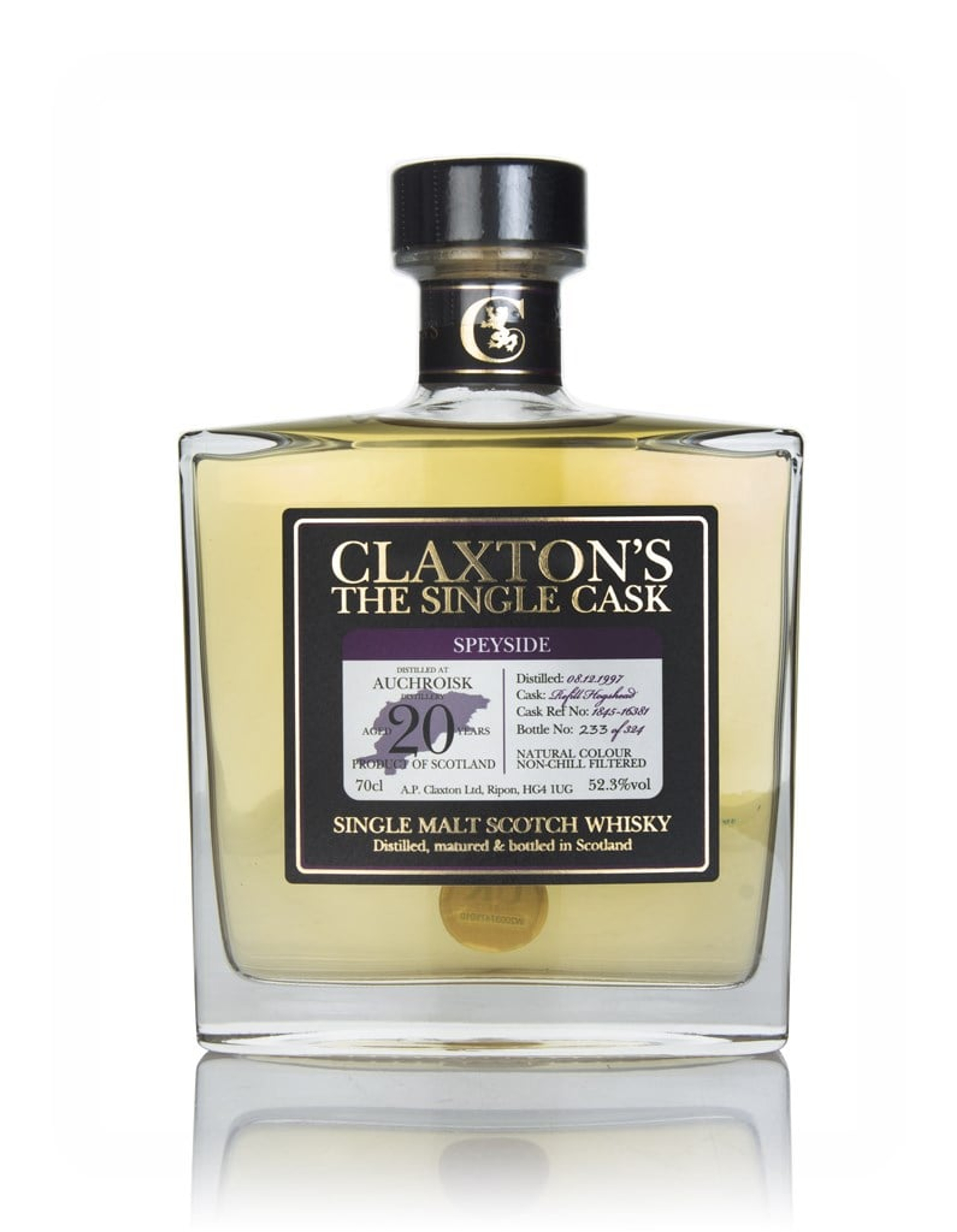 Auchroisk 20 Year Old 1997 (cask 1845-16381) - Claxton's 70cl